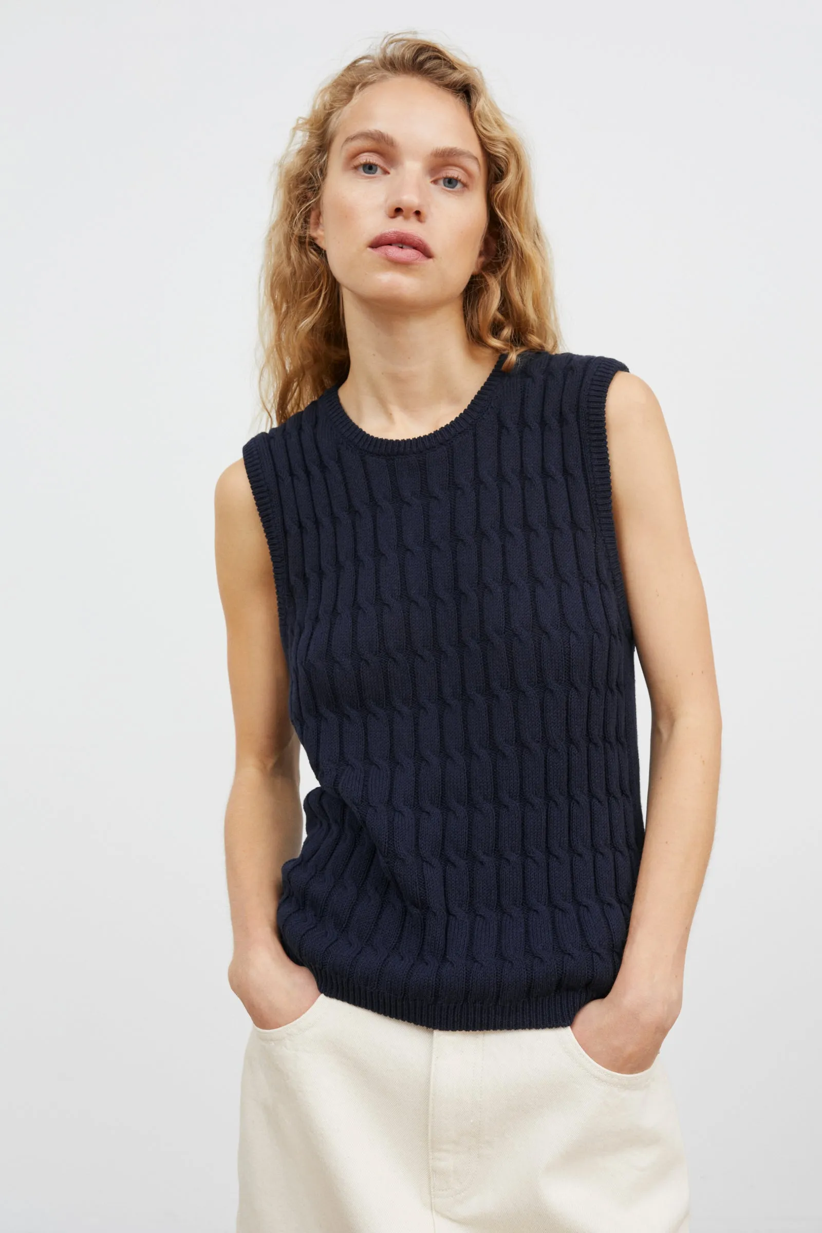 Cora top - Dark navy sold by Skall Studio product image thumbnail 2