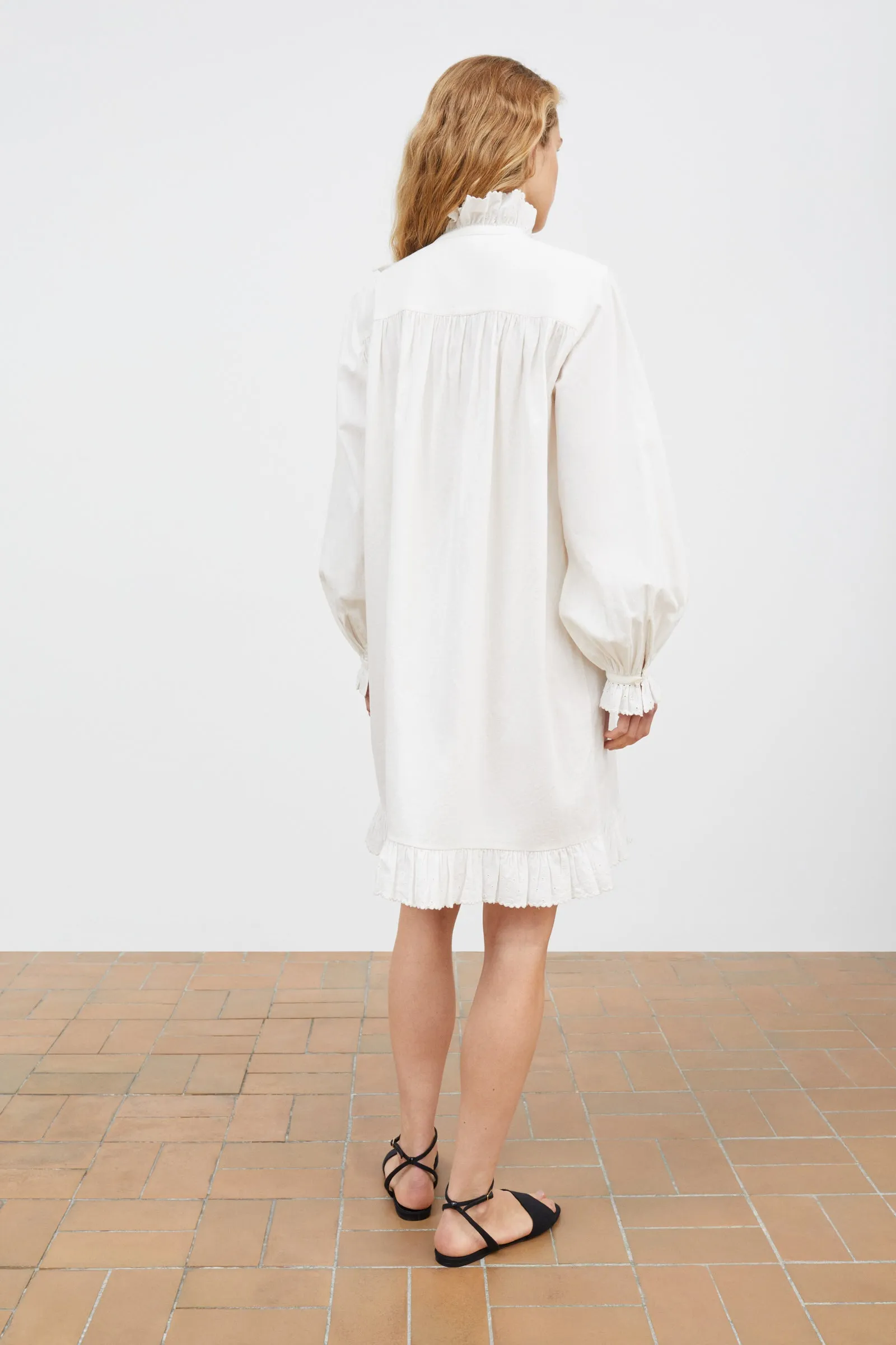 Iris dress - Optic white sold by Skall Studio product image thumbnail 4