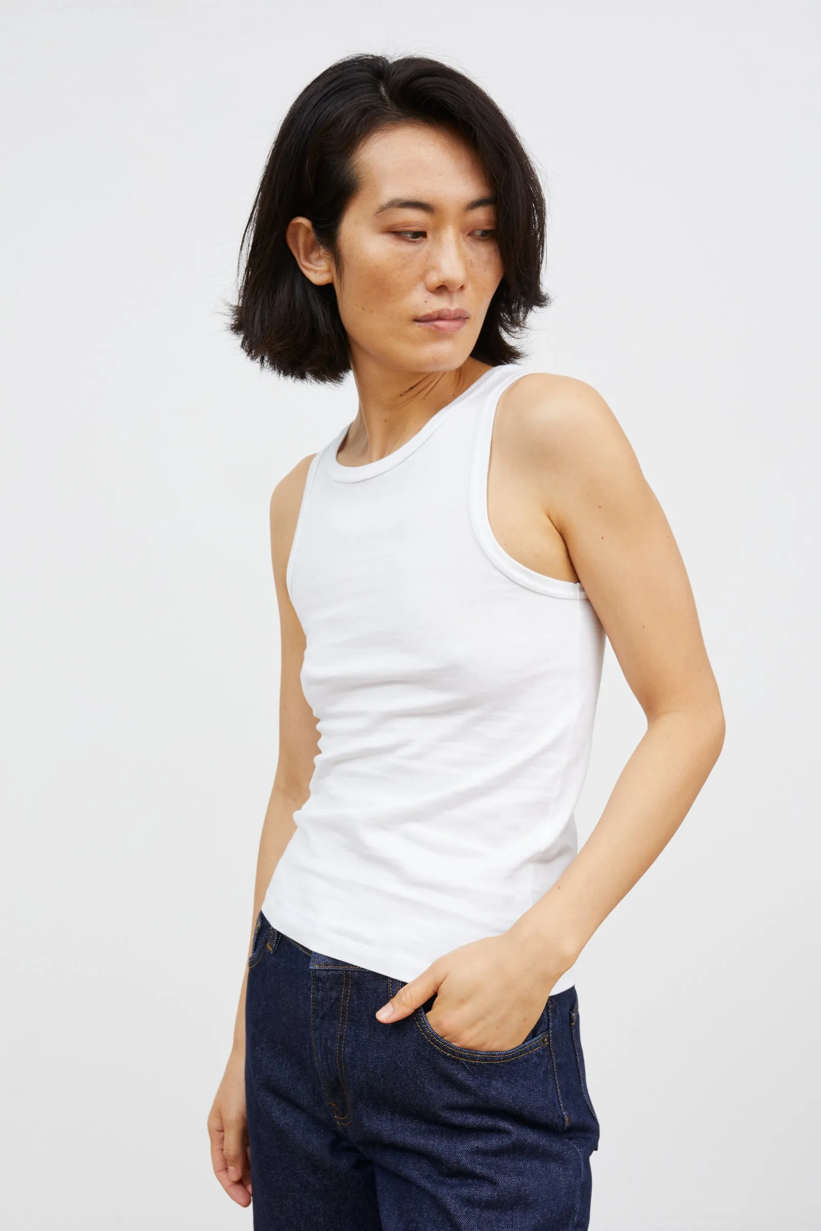 Loui tank top - Optic white sold by Skall Studio product image thumbnail 2