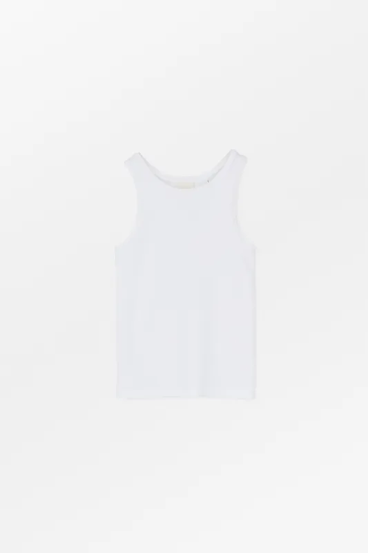 Loui tank top - Optic white made by Skall Studio