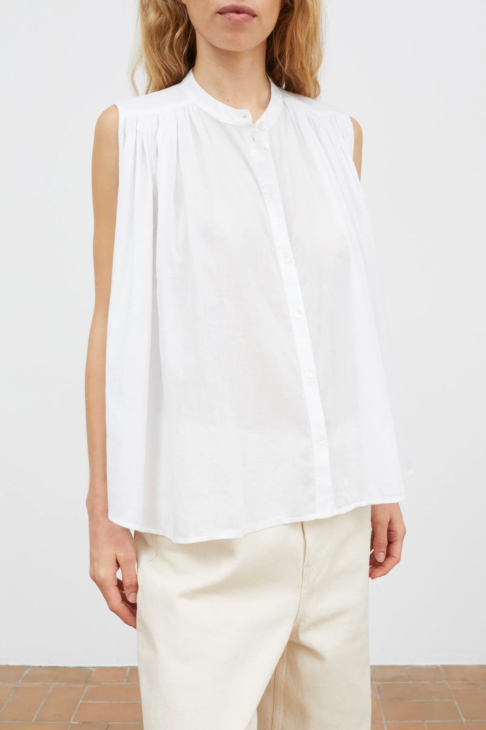 Louise top - Optic white sold by Skall Studio product image thumbnail 3