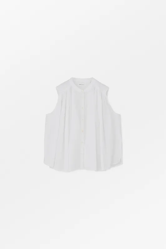 Louise top - Optic white made by Skall Studio