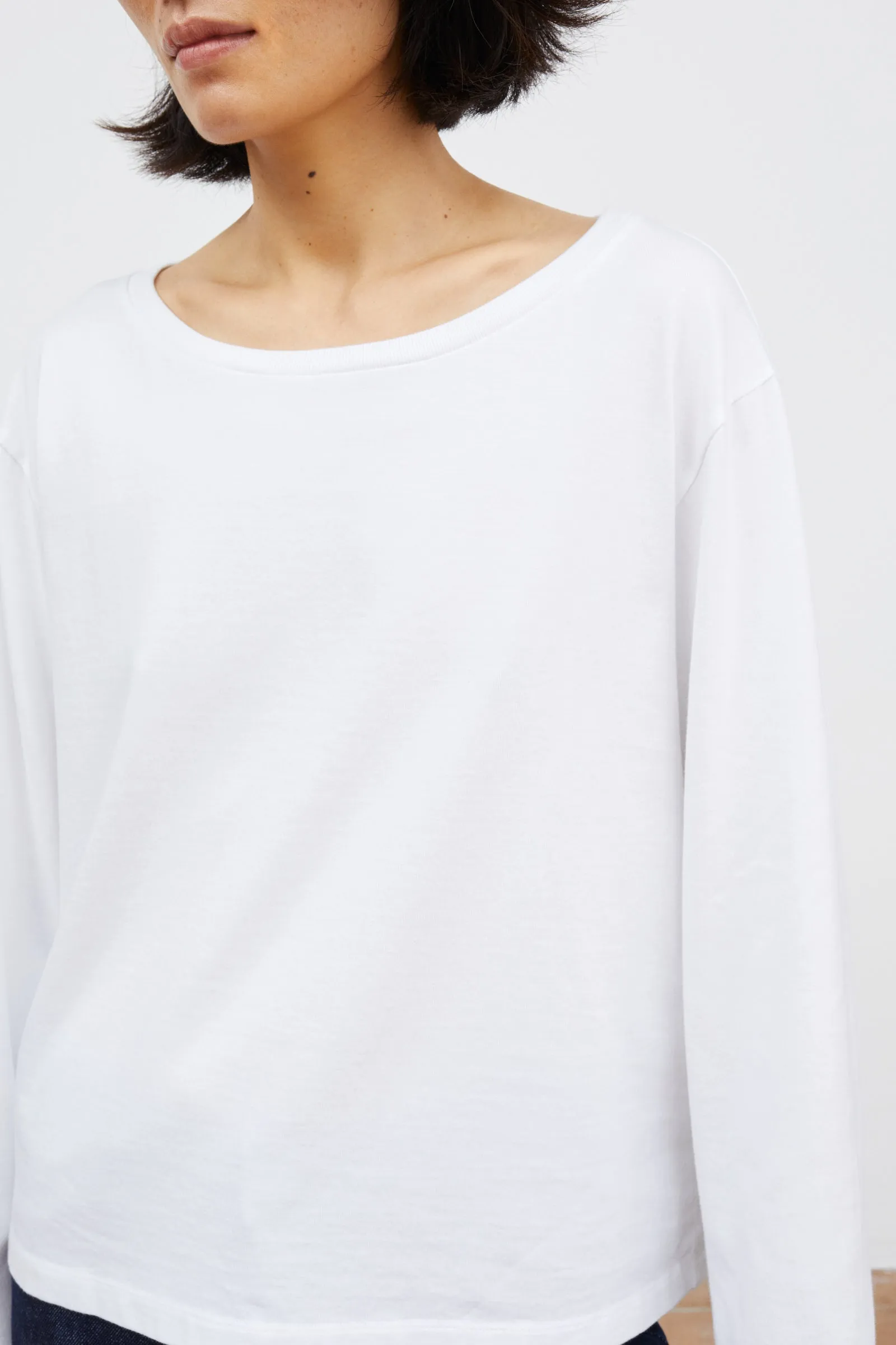 Loui oversized blouse - Optic white sold by Skall Studio product image thumbnail 3