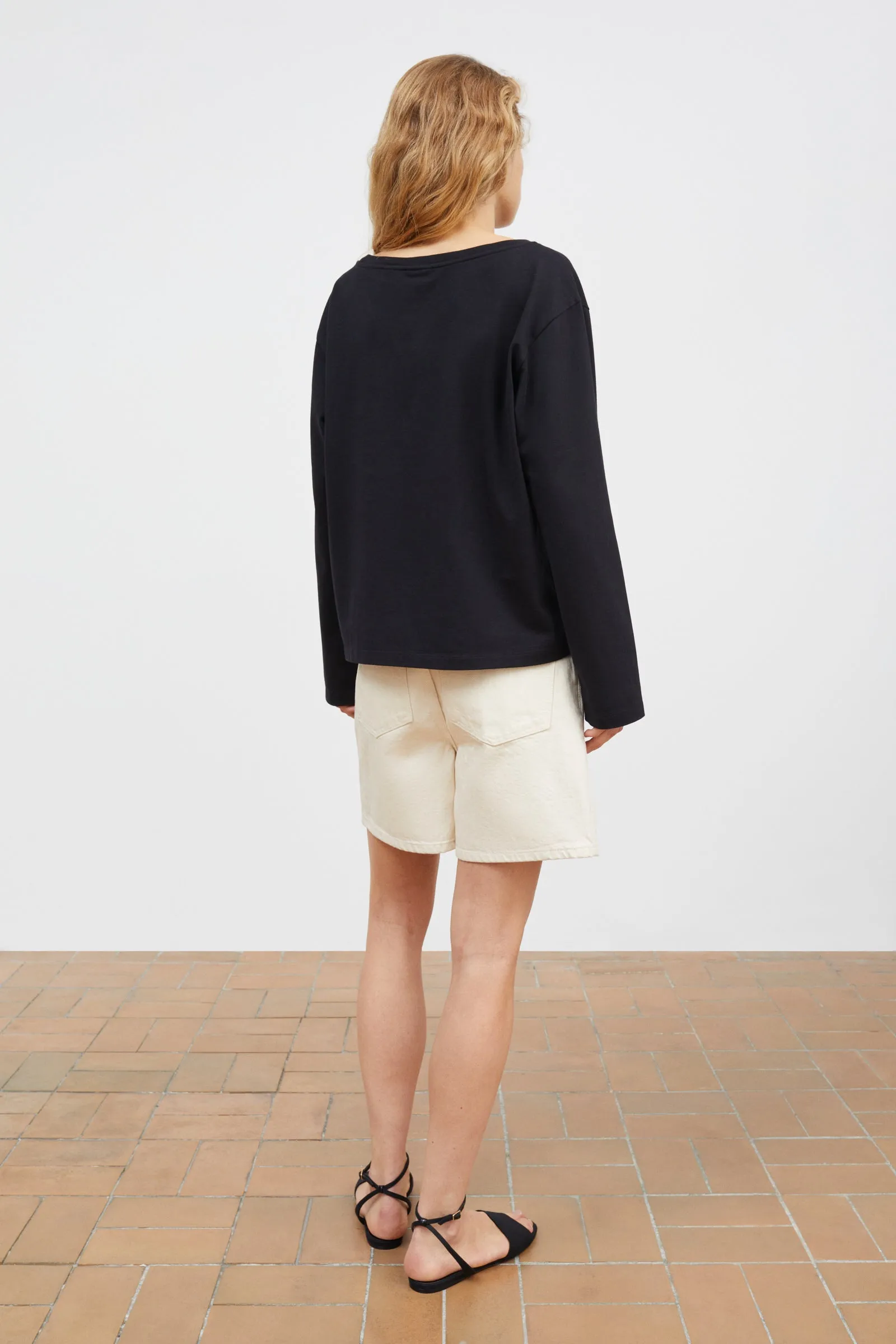 Loui oversized blouse - Black sold by Skall Studio product image thumbnail 4