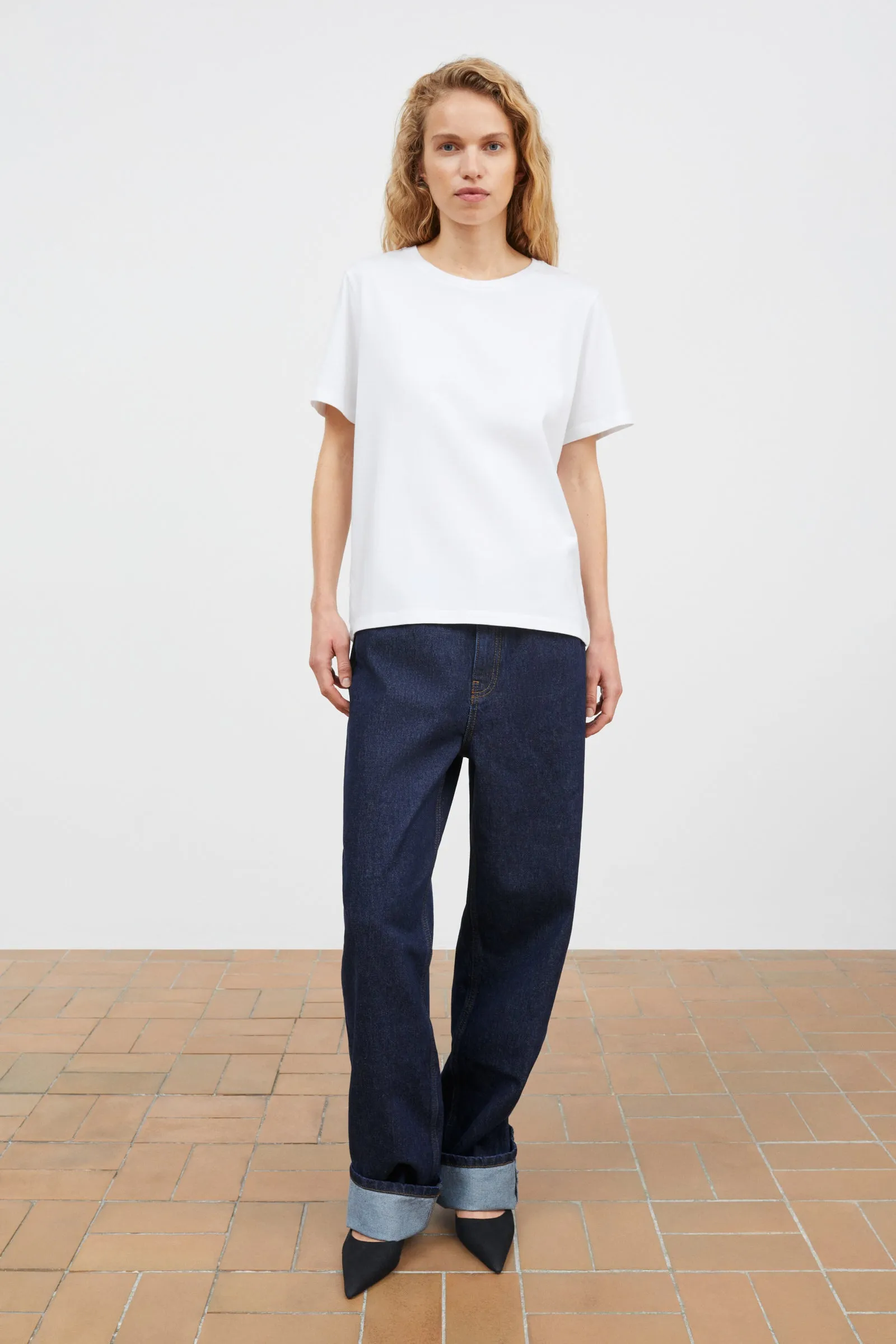 Loui regular tee - Optic white sold by Skall Studio product image thumbnail 3