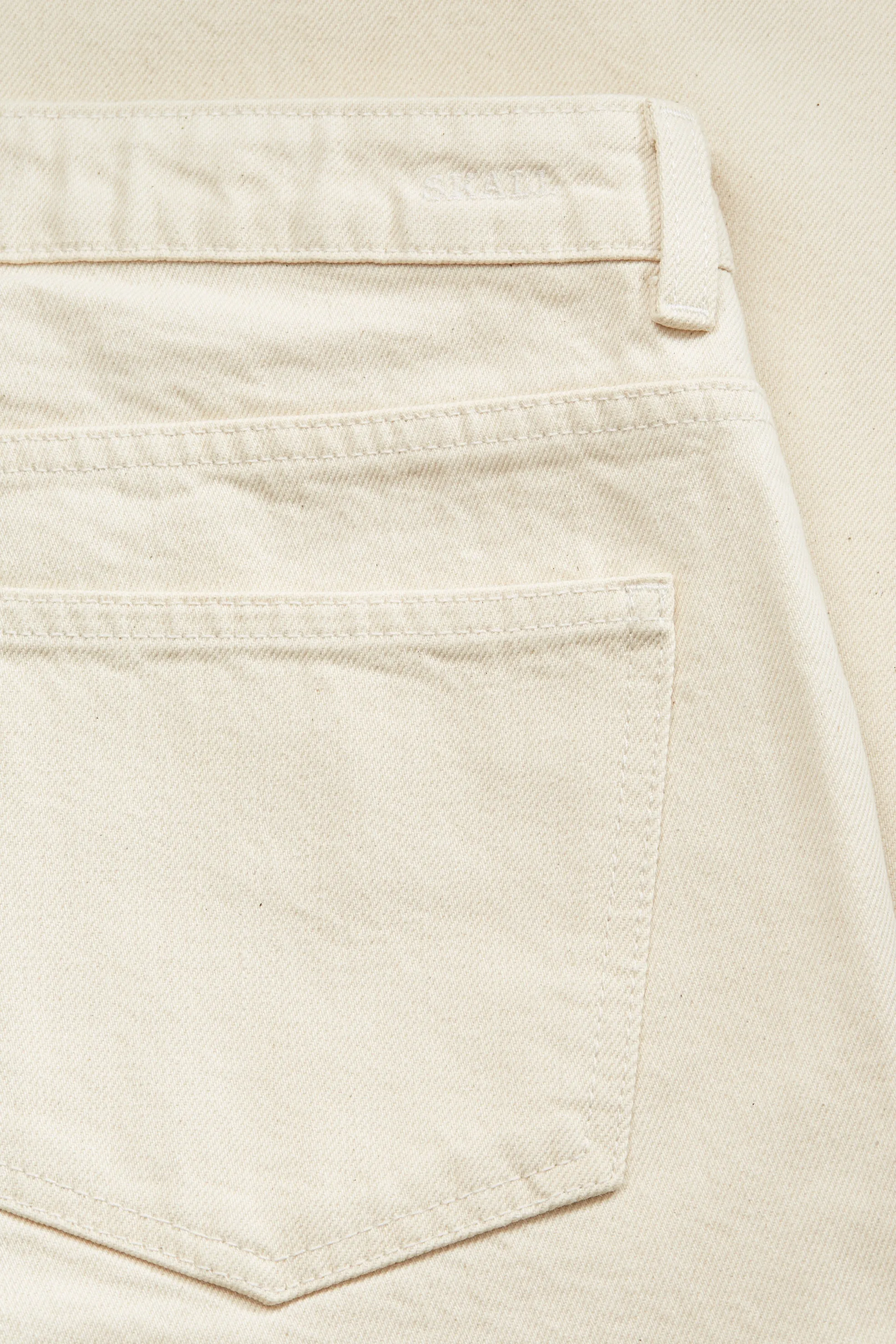 Willow wide jeans - Ecru sold by Skall Studio product image thumbnail 5