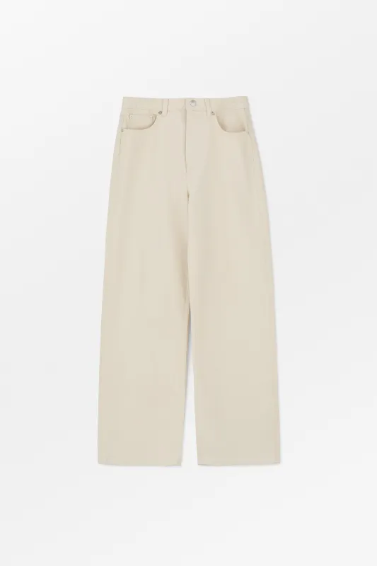 Willow wide jeans - Ecru made by Skall Studio