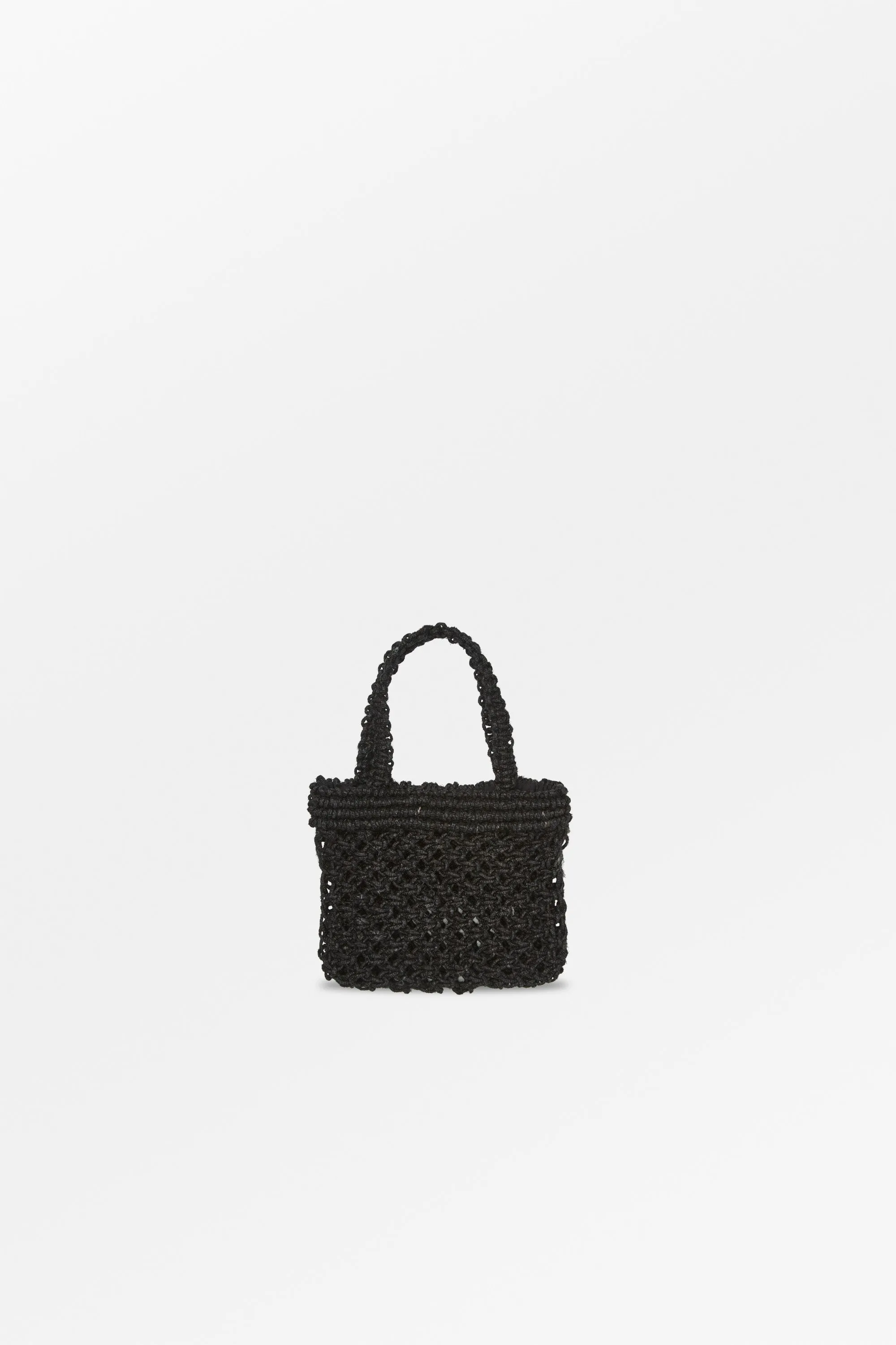 Nola micro straw bag - Black sold by Skall Studio