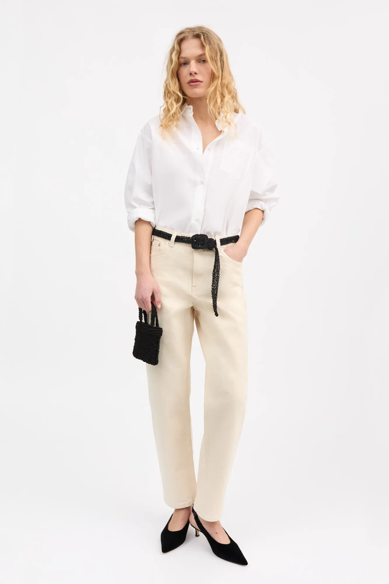 Nola micro straw bag - Black sold by Skall Studio product image thumbnail 3