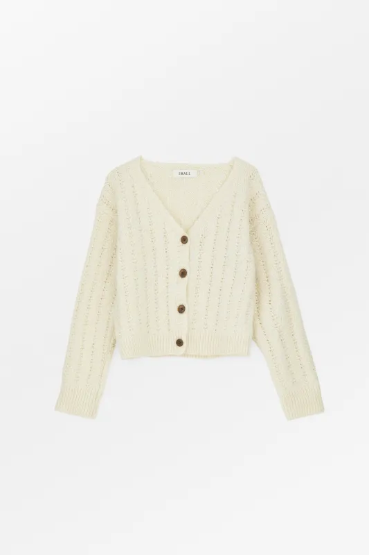 Laurine cardigan - Off white made by Skall Studio