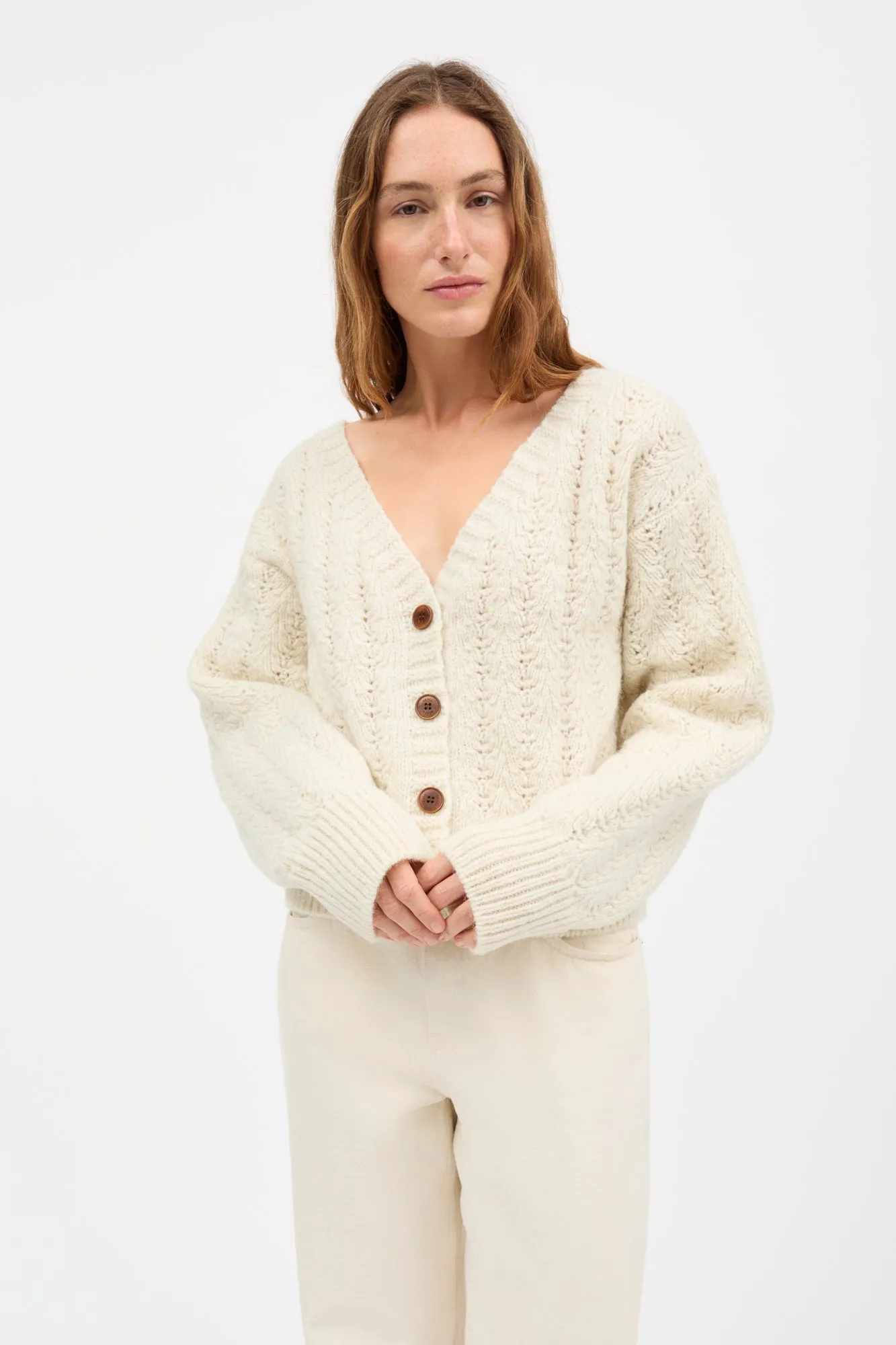 Laurine cardigan - Off white sold by Skall Studio product image thumbnail 2