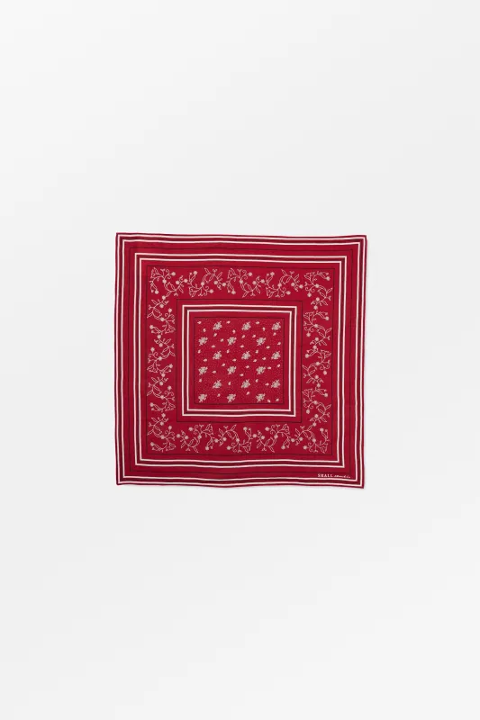 Skall classic scarf 55x55 - Aurora red made by Skall Studio