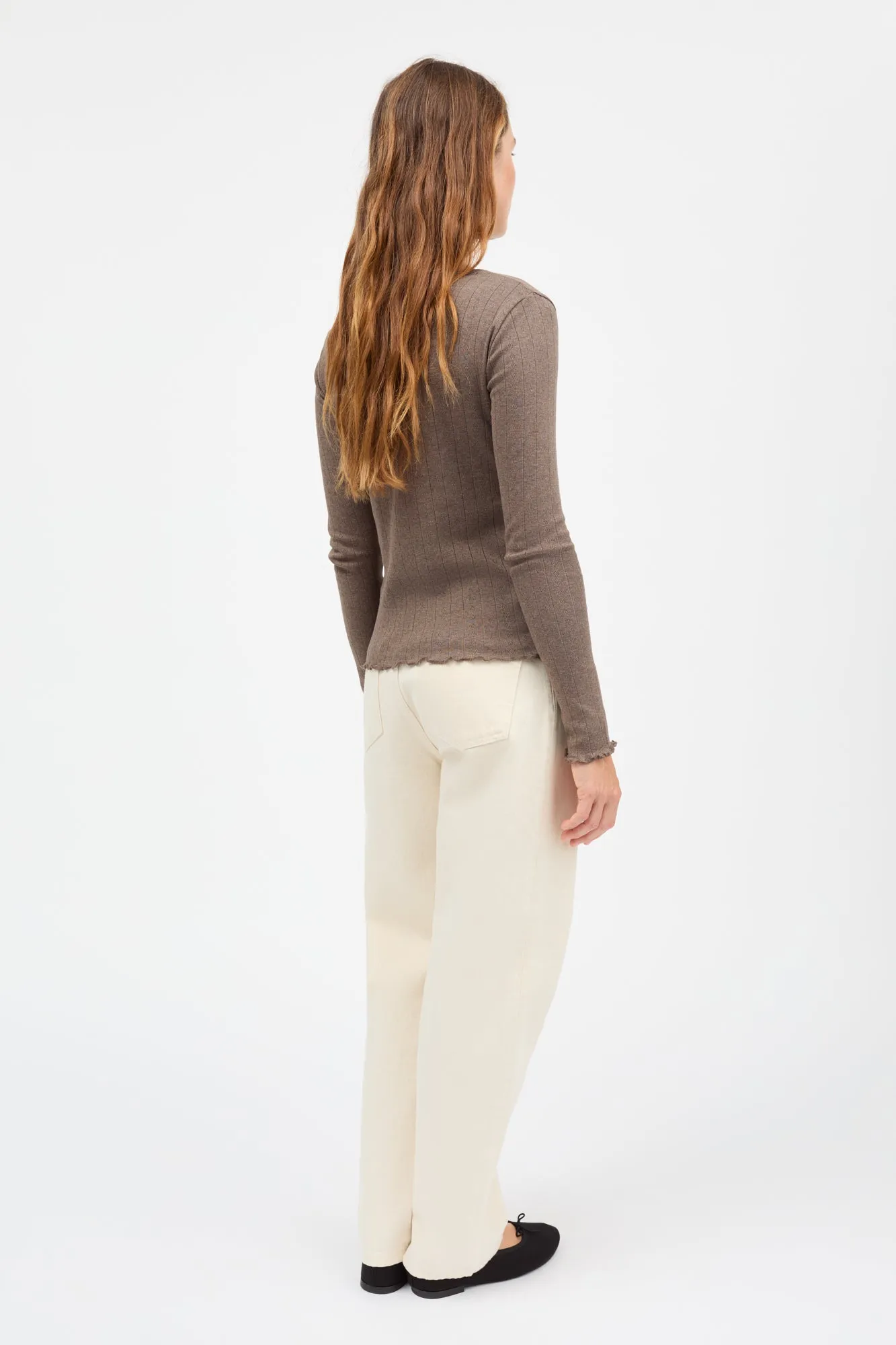 Edie cardigan - Brown mélange sold by Skall Studio product image thumbnail 4