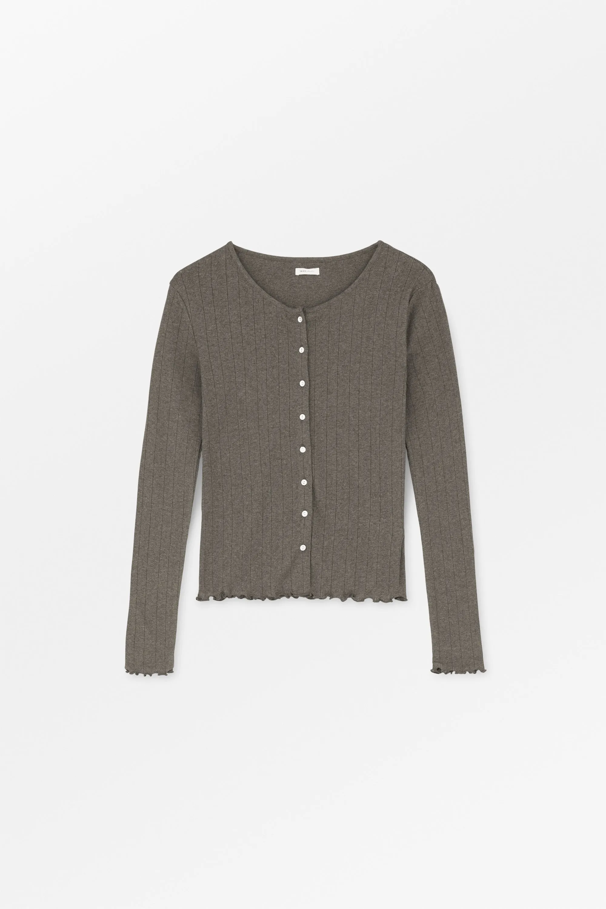 Edie cardigan - Brown mélange sold by Skall Studio