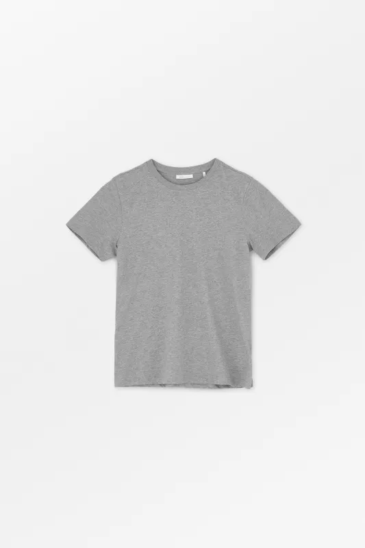 Andy tee - Mid grey mélange made by Skall Studio