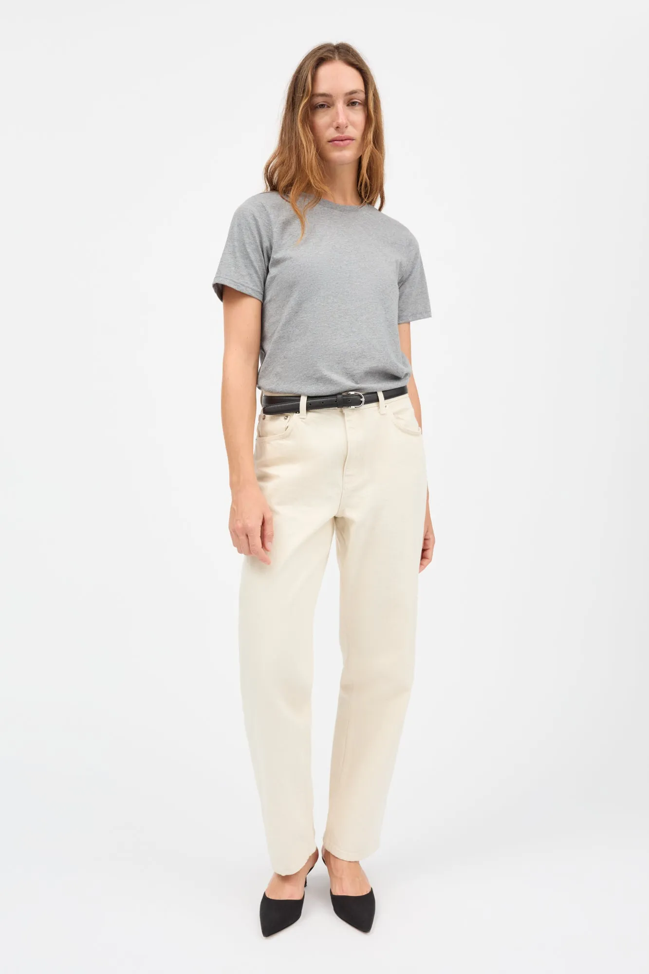 Andy tee - Mid grey mélange sold by Skall Studio product image thumbnail 3