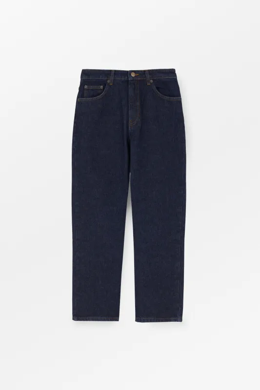 Allison cropped jeans - Indigo blue sold by Skall Studio