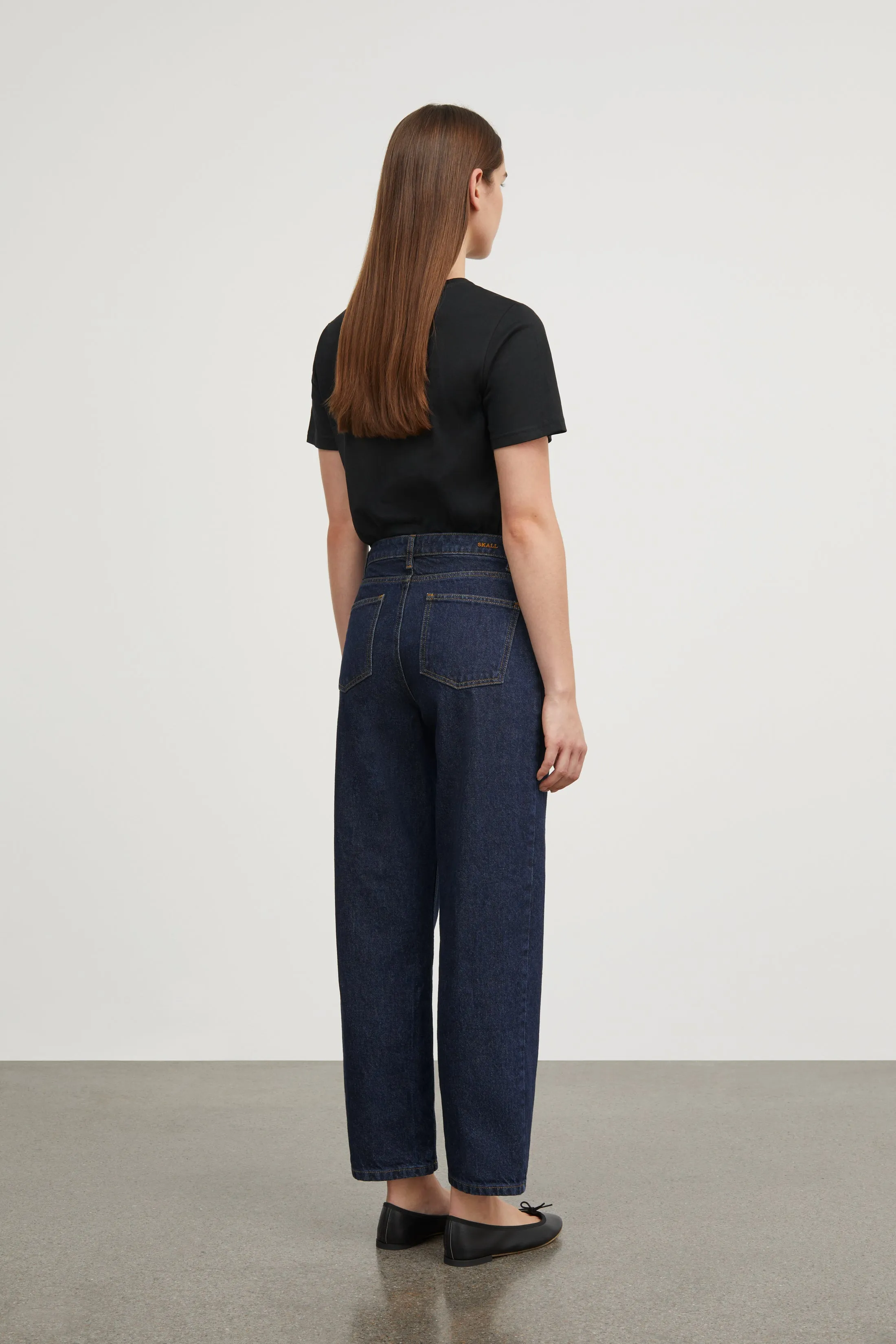 Allison cropped jeans - Indigo blue sold by Skall Studio product image thumbnail 4