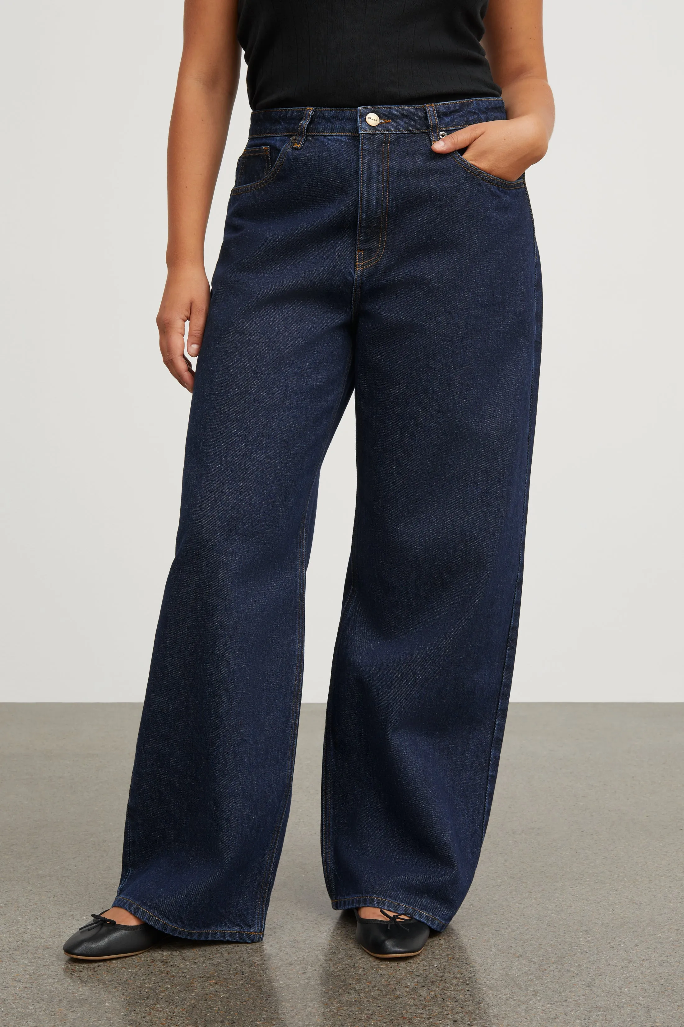 Willow wide jeans - Indigo blue sold by Skall Studio product image thumbnail 3