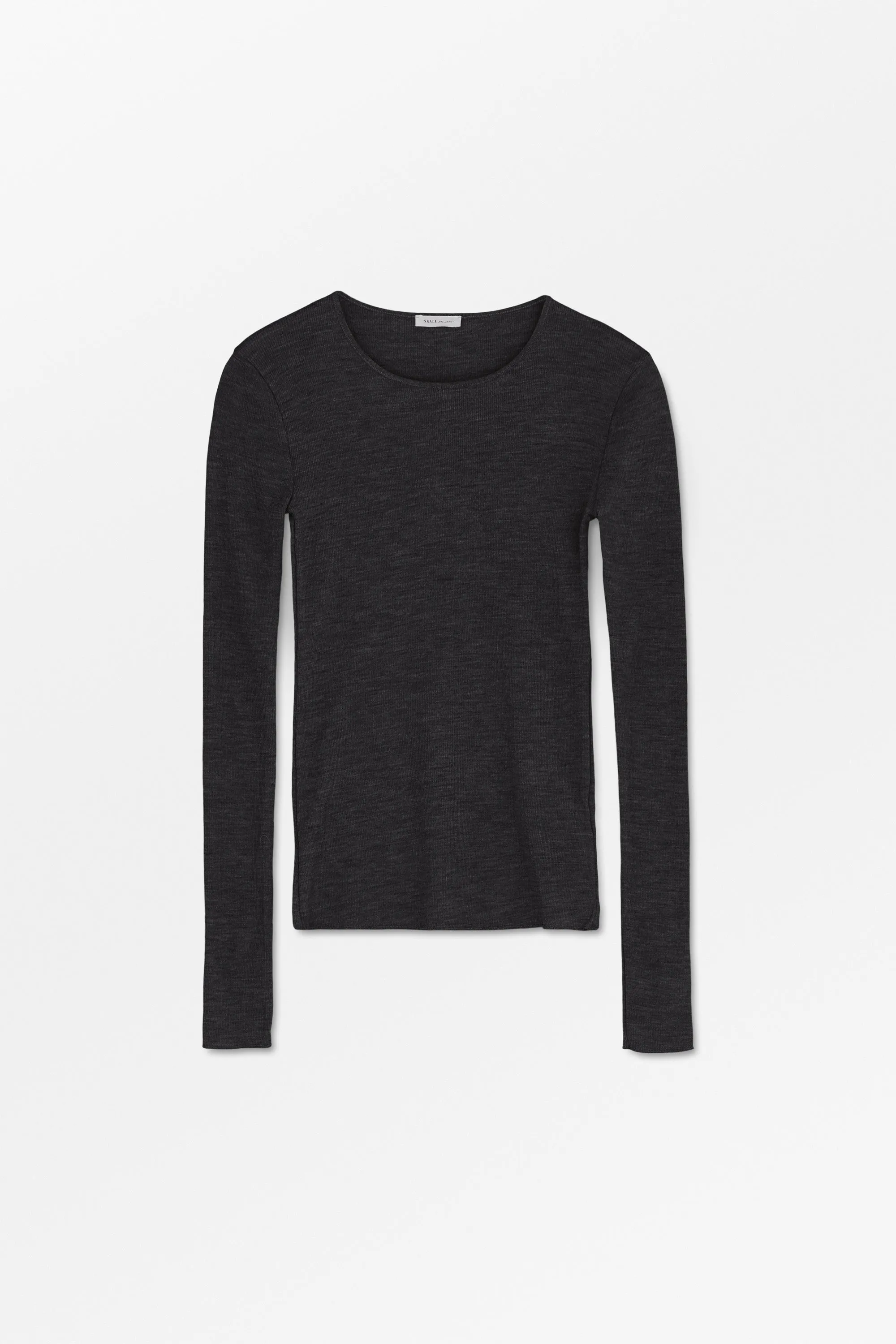 Amy Blouse - Dark Grey Melange sold by Skall Studio