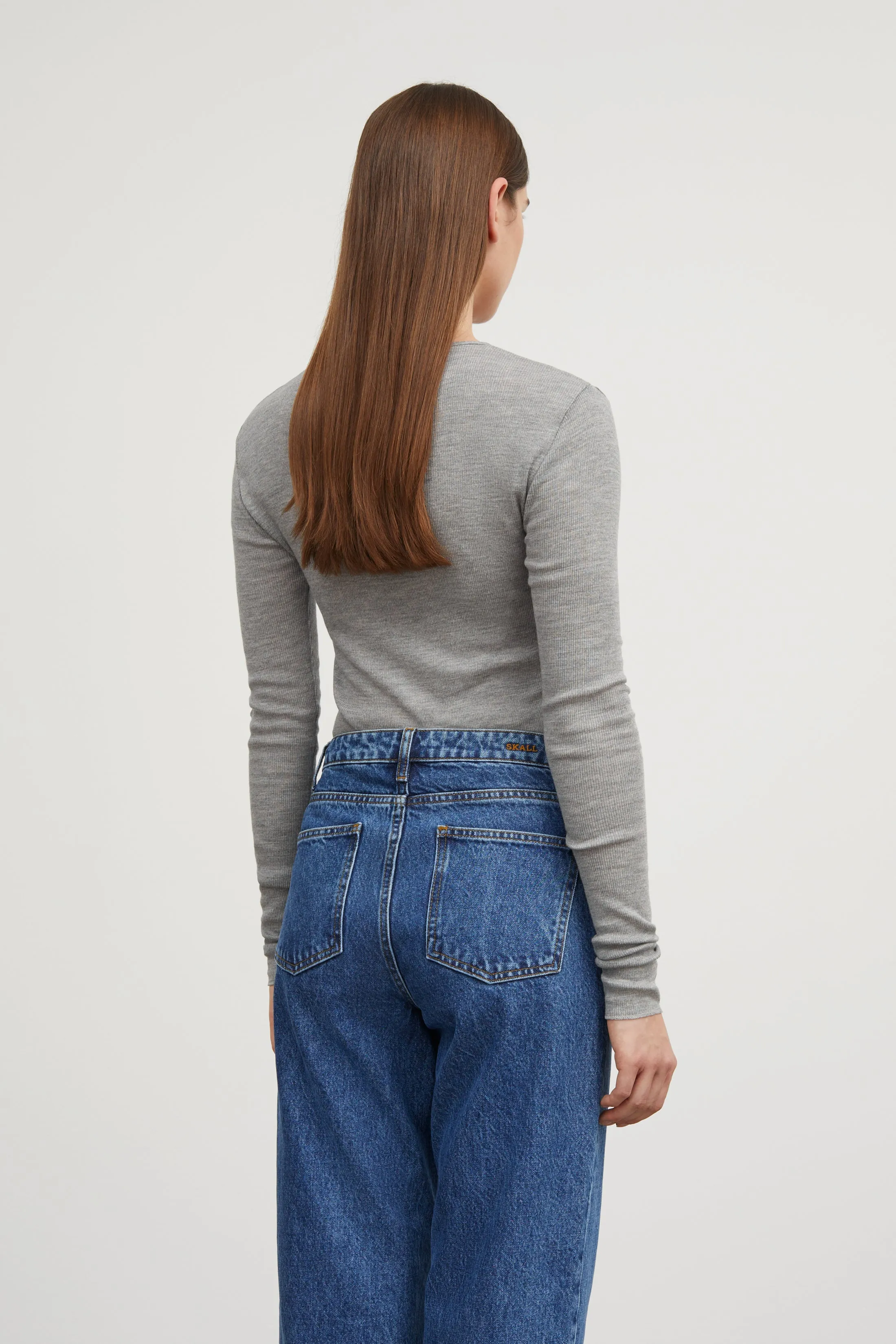 Amy Blouse - Grey melange sold by Skall Studio product image thumbnail 3