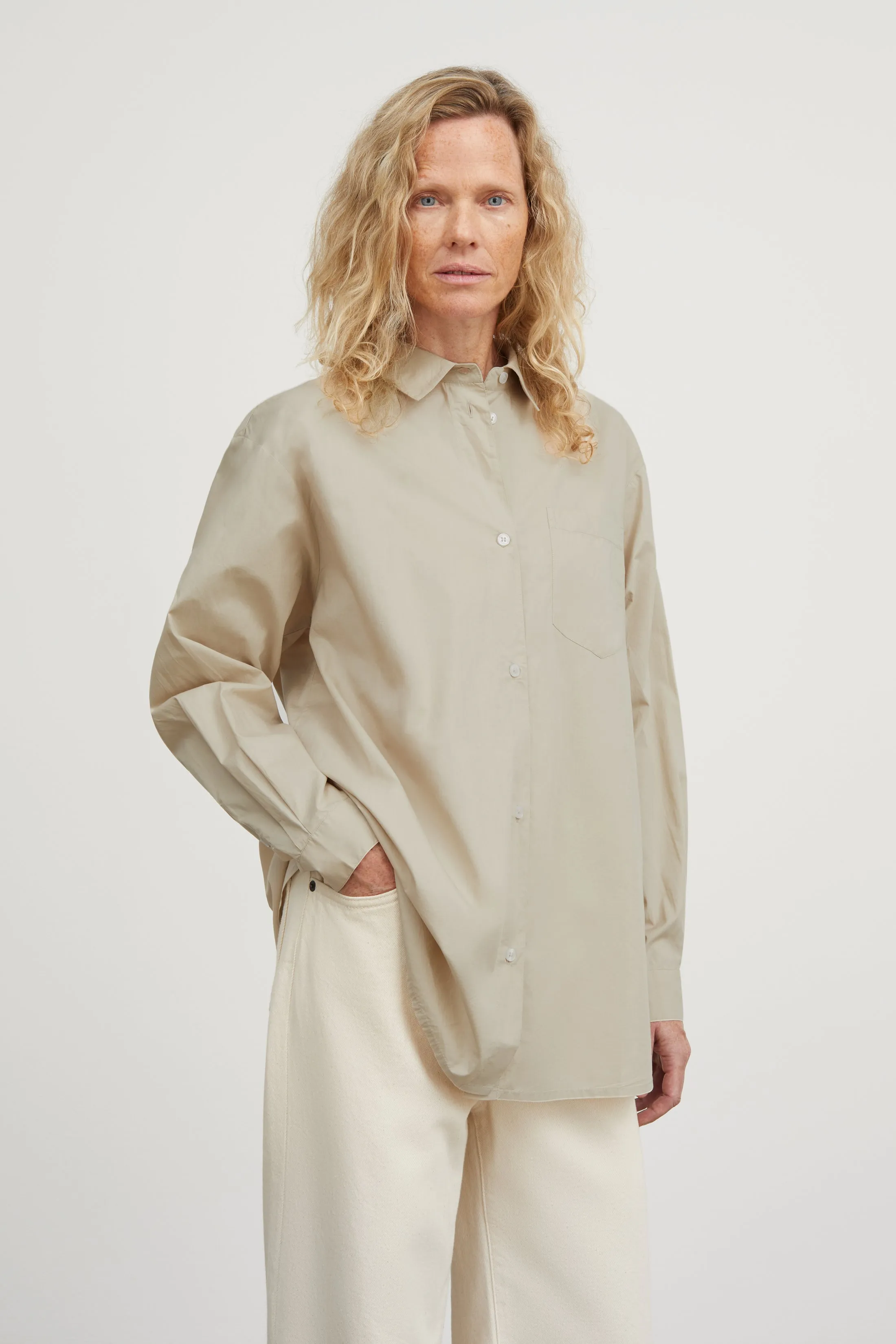 Edgar Shirt - Light grey sold by Skall Studio product image thumbnail 2