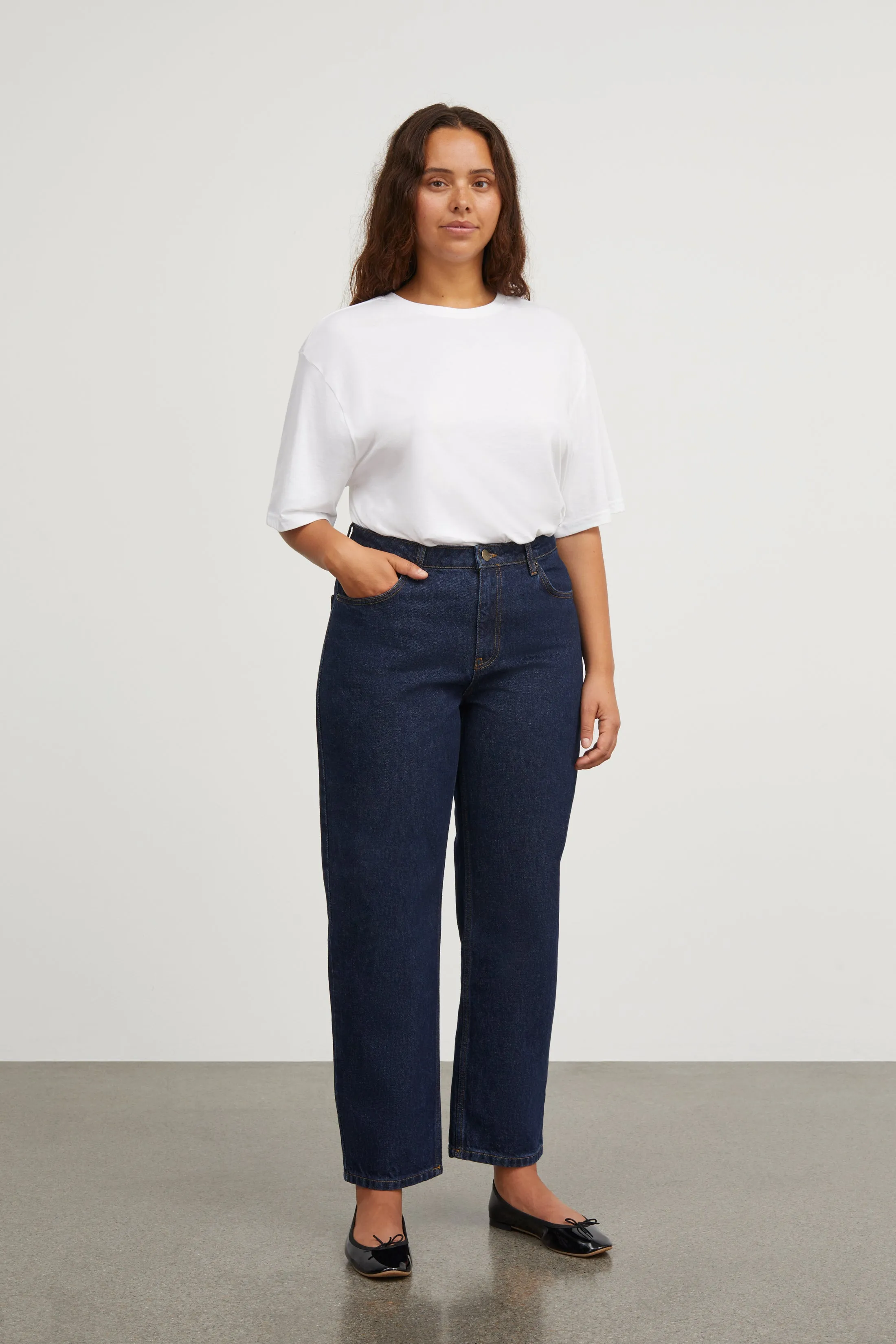 Andy oversize tee - Optic white sold by Skall Studio product image thumbnail 3