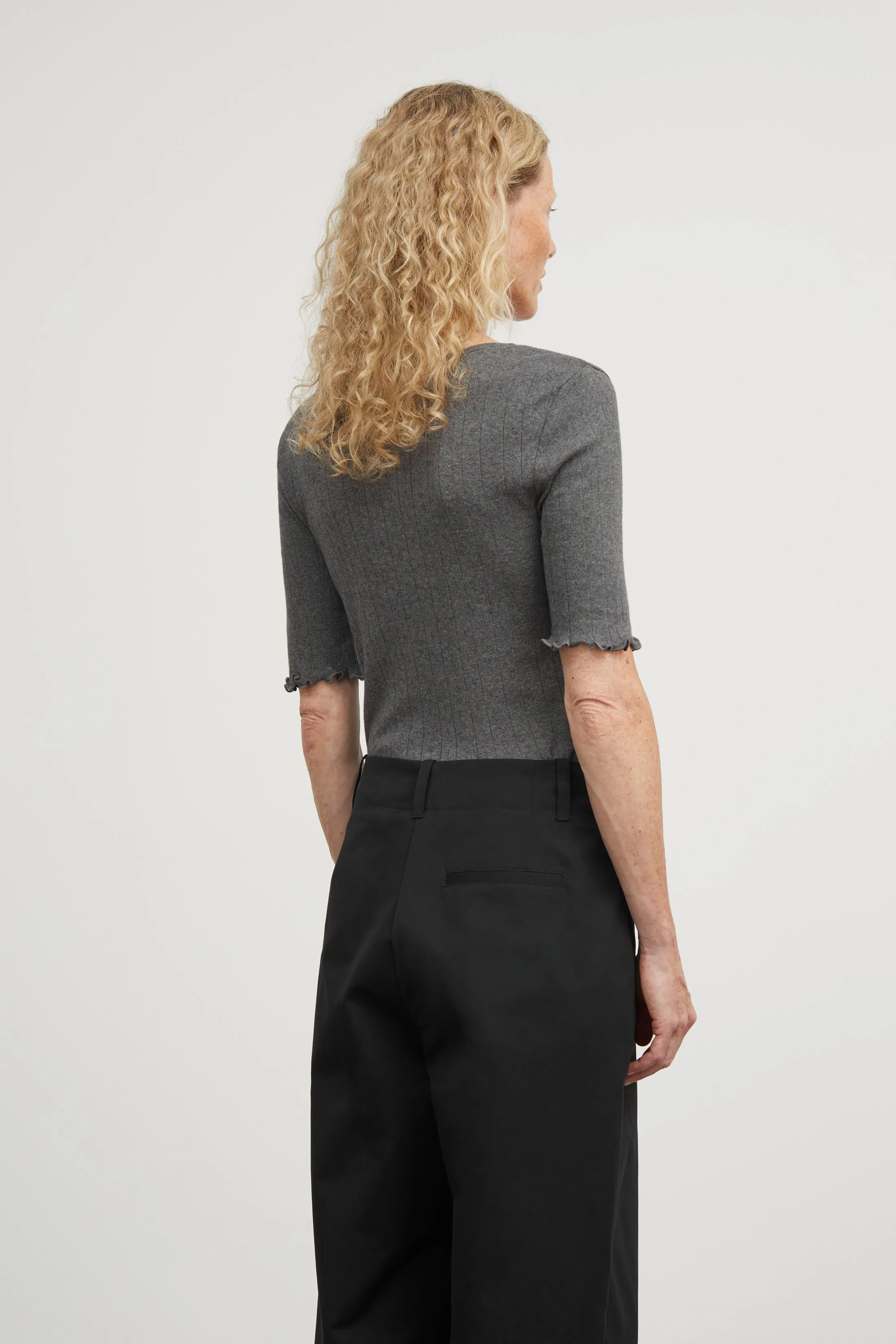 Edie tee - Dark grey melange sold by Skall Studio product image thumbnail 3