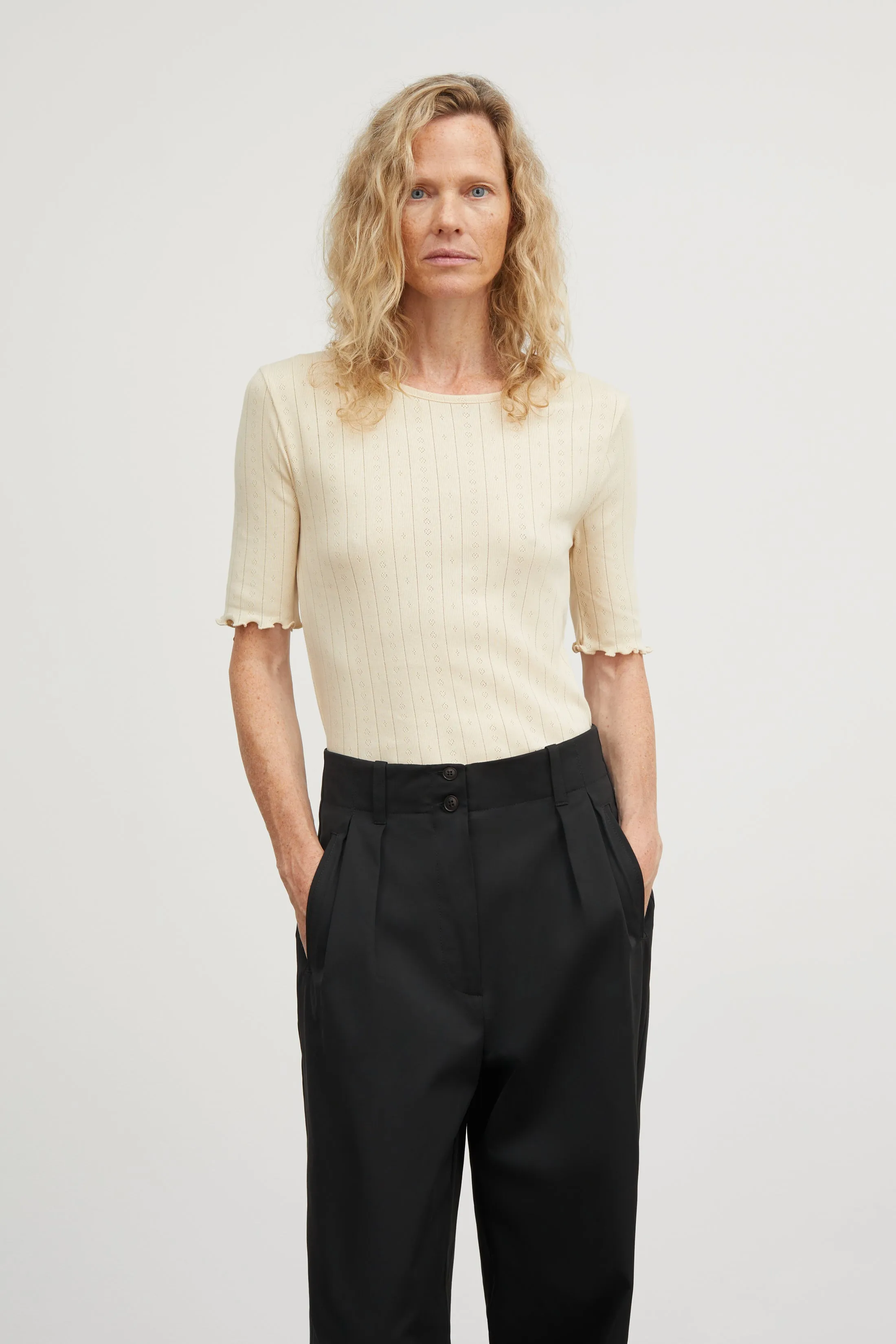 Edie tee - Light beige sold by Skall Studio product image thumbnail 2