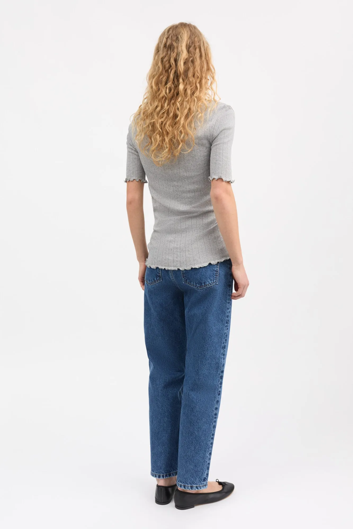 Edie tee - Grey melange sold by Skall Studio product image thumbnail 4