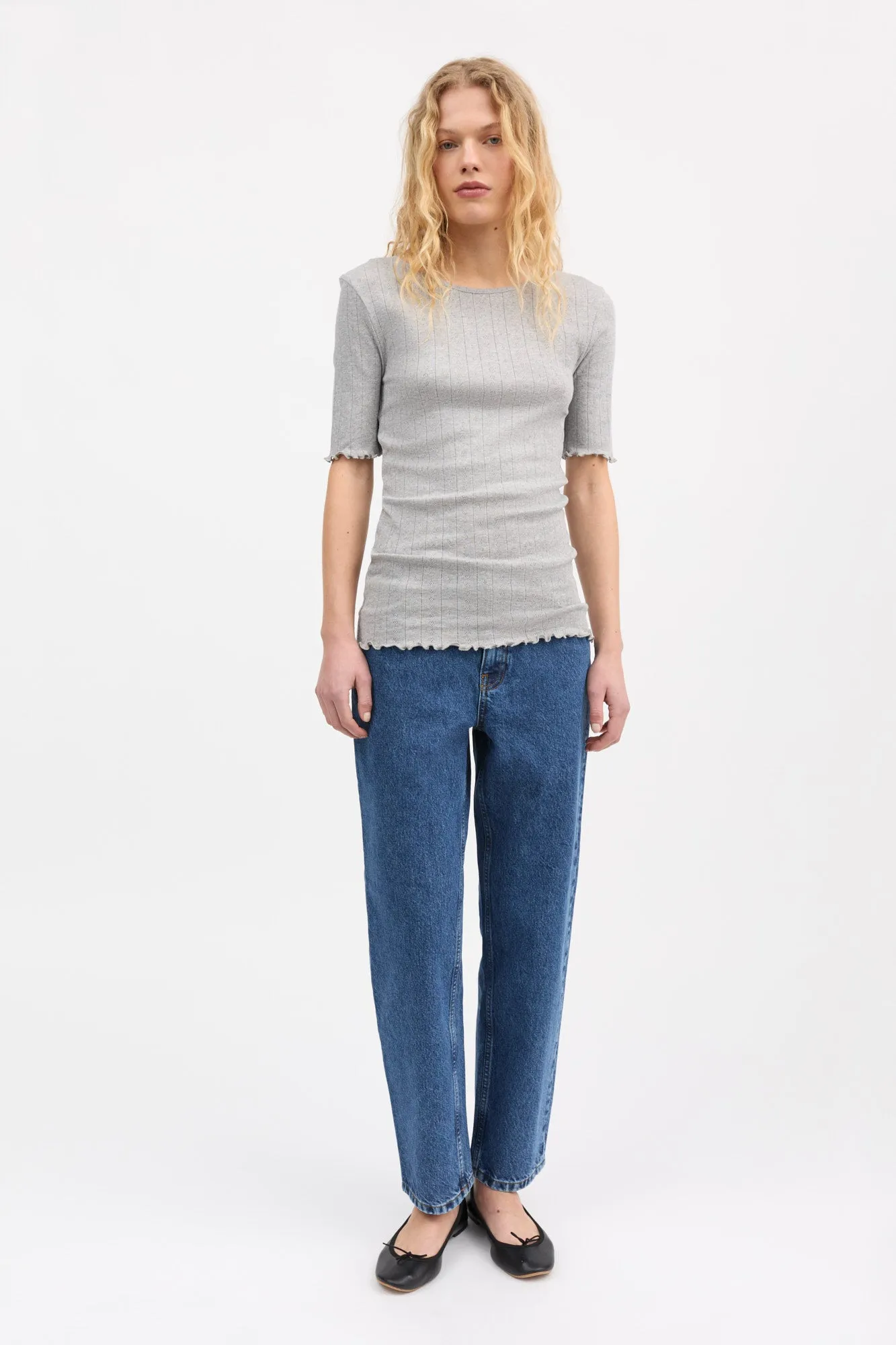 Edie tee - Grey melange sold by Skall Studio product image thumbnail 3