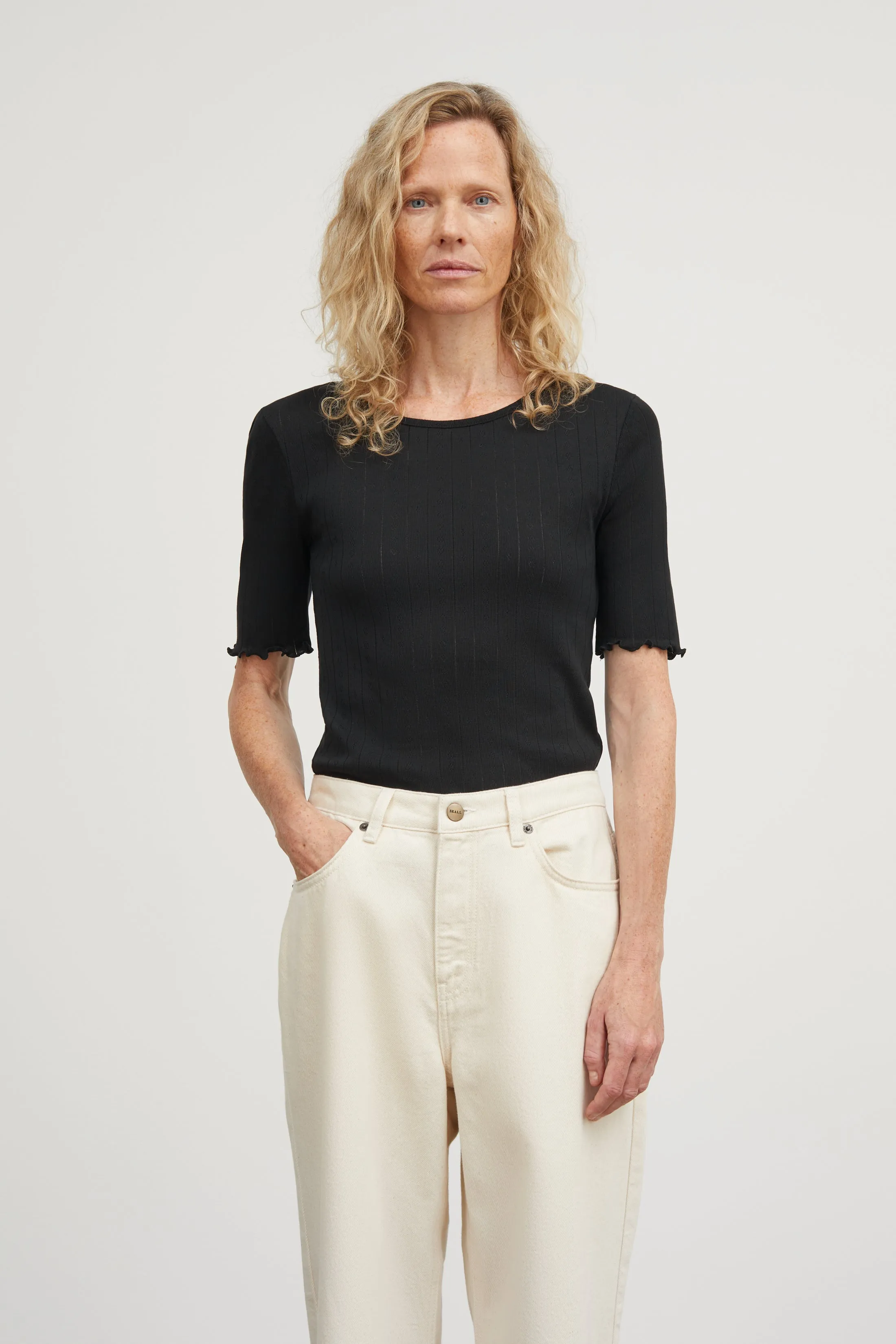 Edie tee - Black sold by Skall Studio product image thumbnail 2