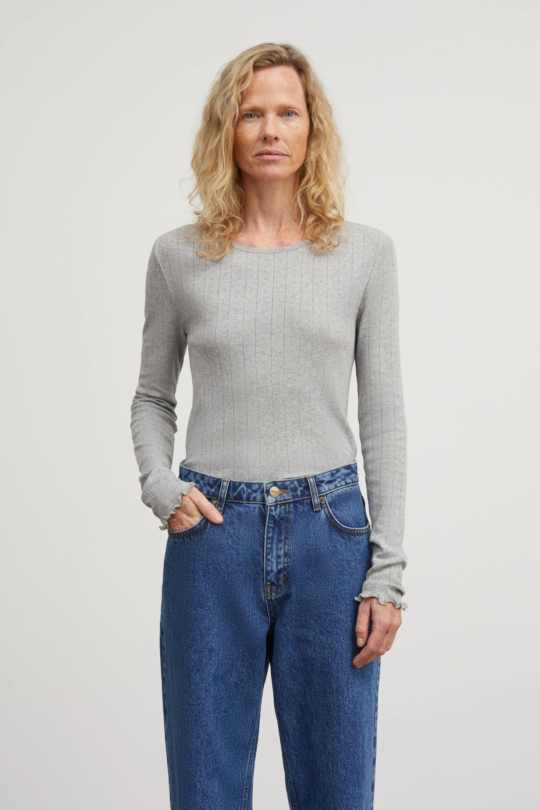 Edie blouse - Grey melange sold by Skall Studio product image thumbnail 2