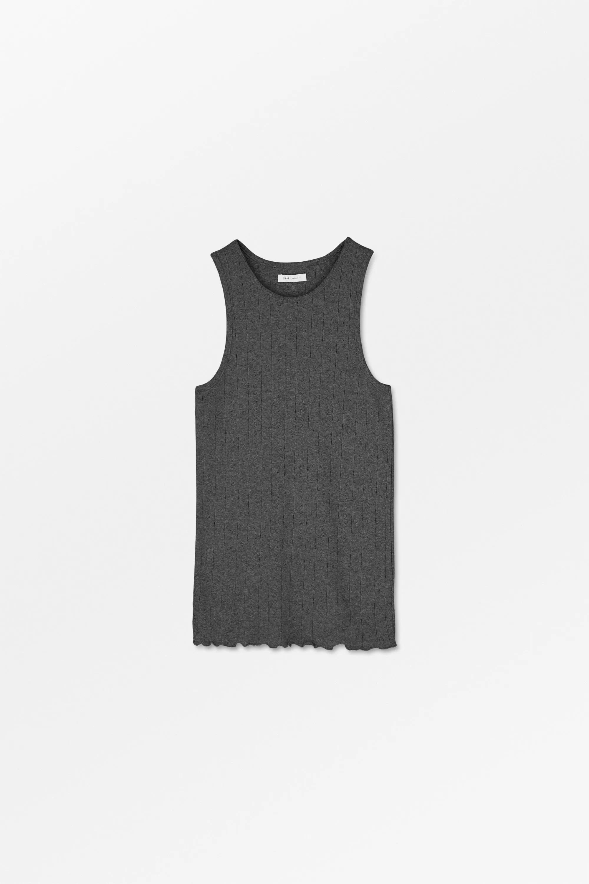 Edie tank top - Dark grey melange sold by Skall Studio