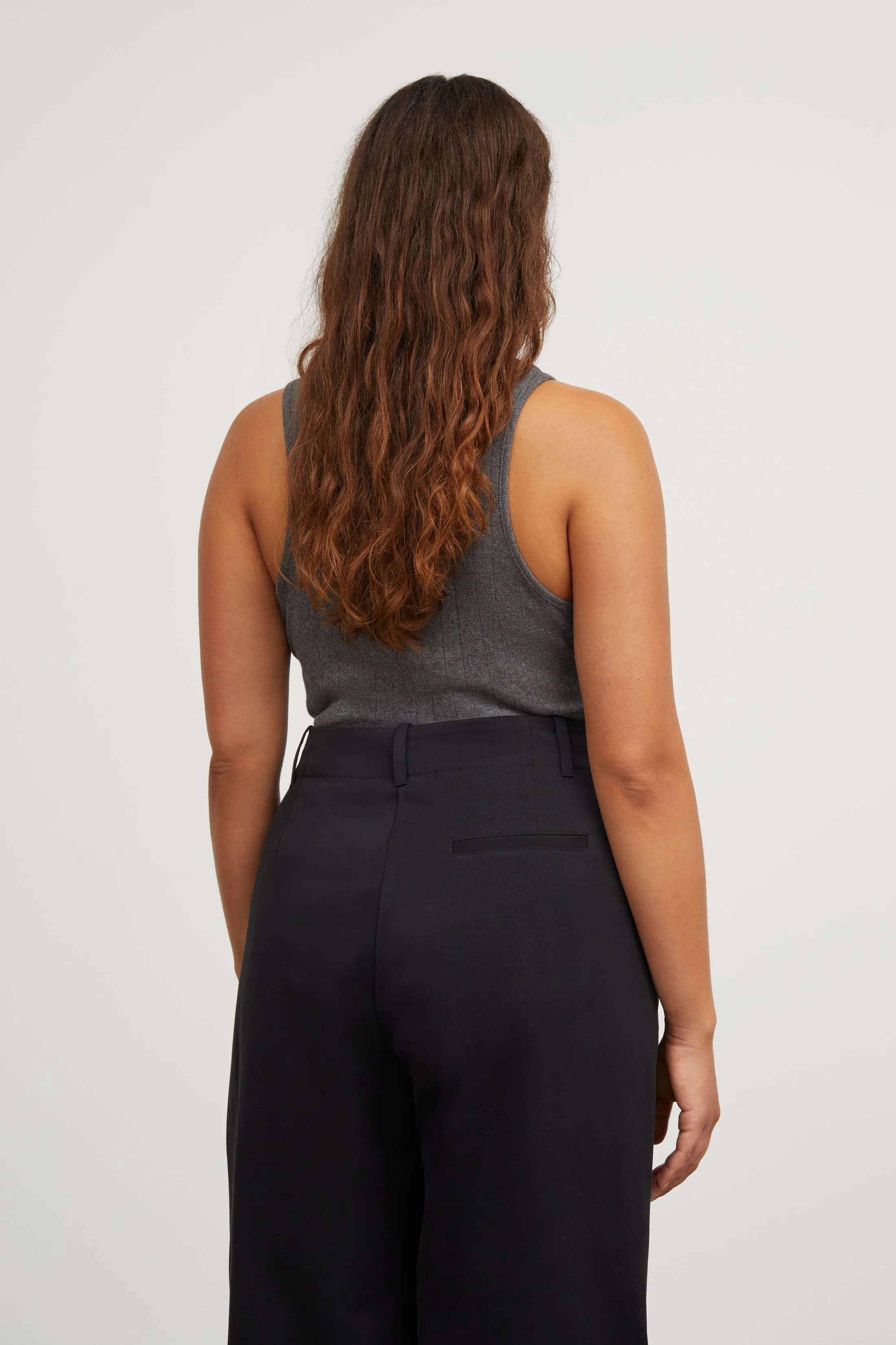 Edie tank top - Dark grey melange sold by Skall Studio product image thumbnail 2