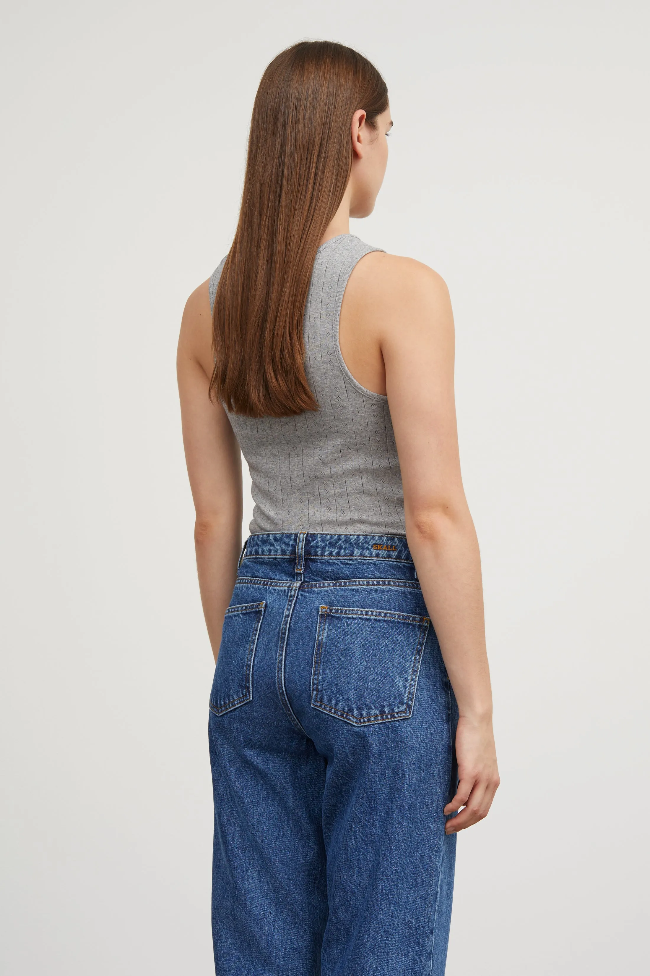 Edie tank top - Grey melange sold by Skall Studio product image thumbnail 3