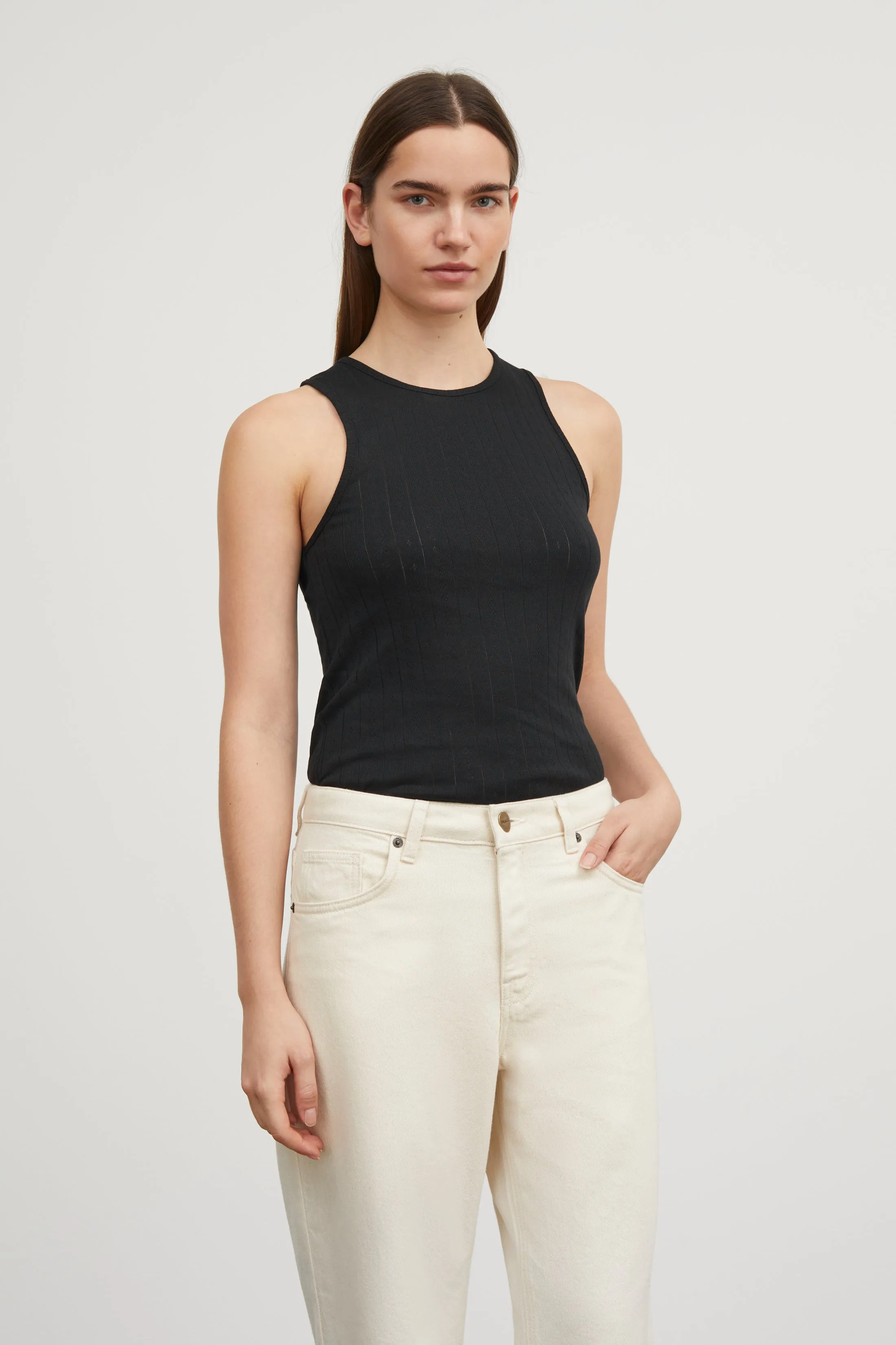 Edie tank top - Black sold by Skall Studio product image thumbnail 2