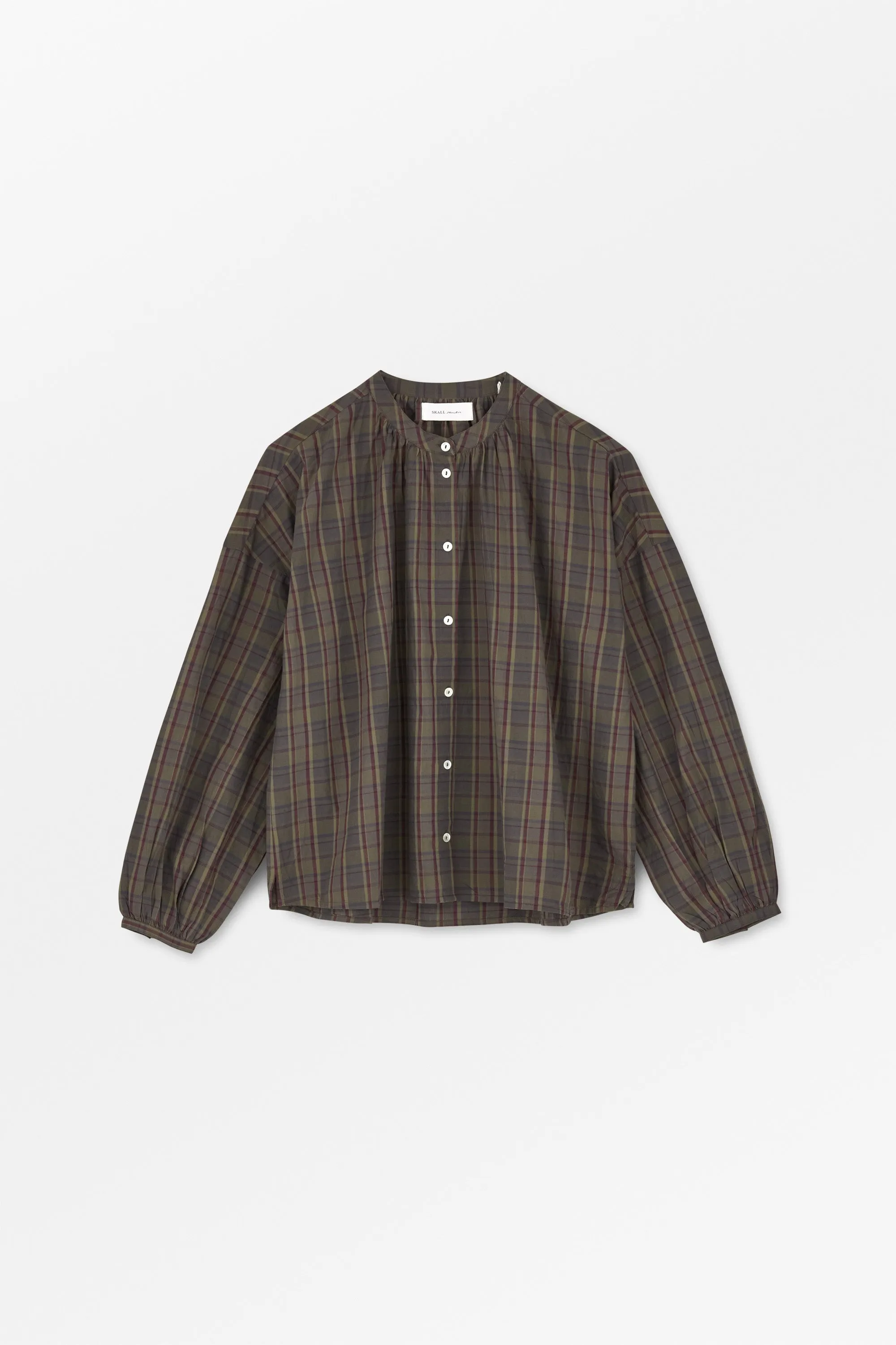 CIlla shirt - Green/Red check sold by Skall Studio