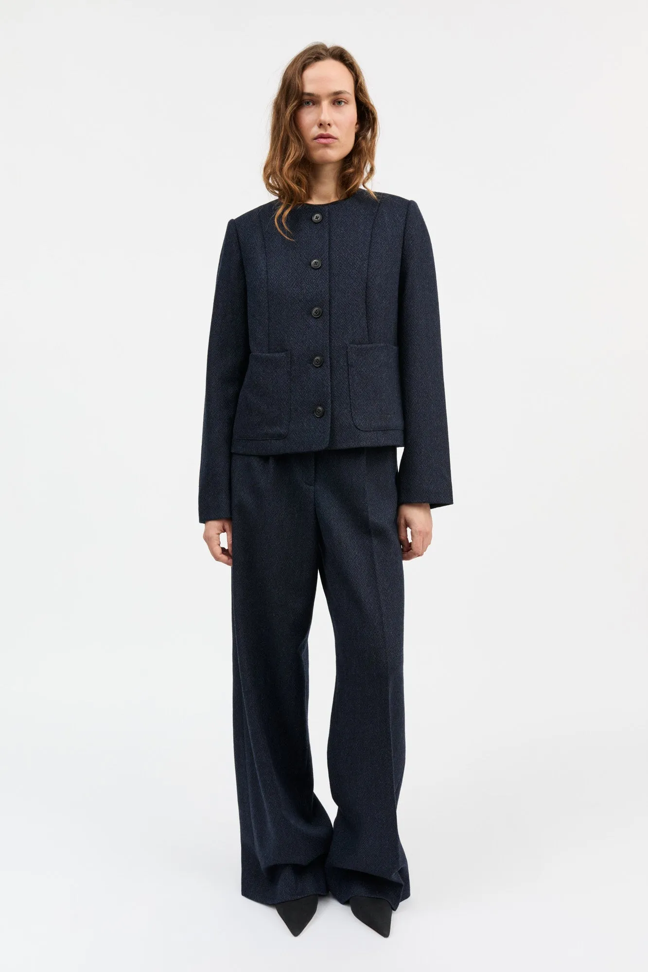 Mona jacket - Navy black sold by Skall Studio product image thumbnail 3