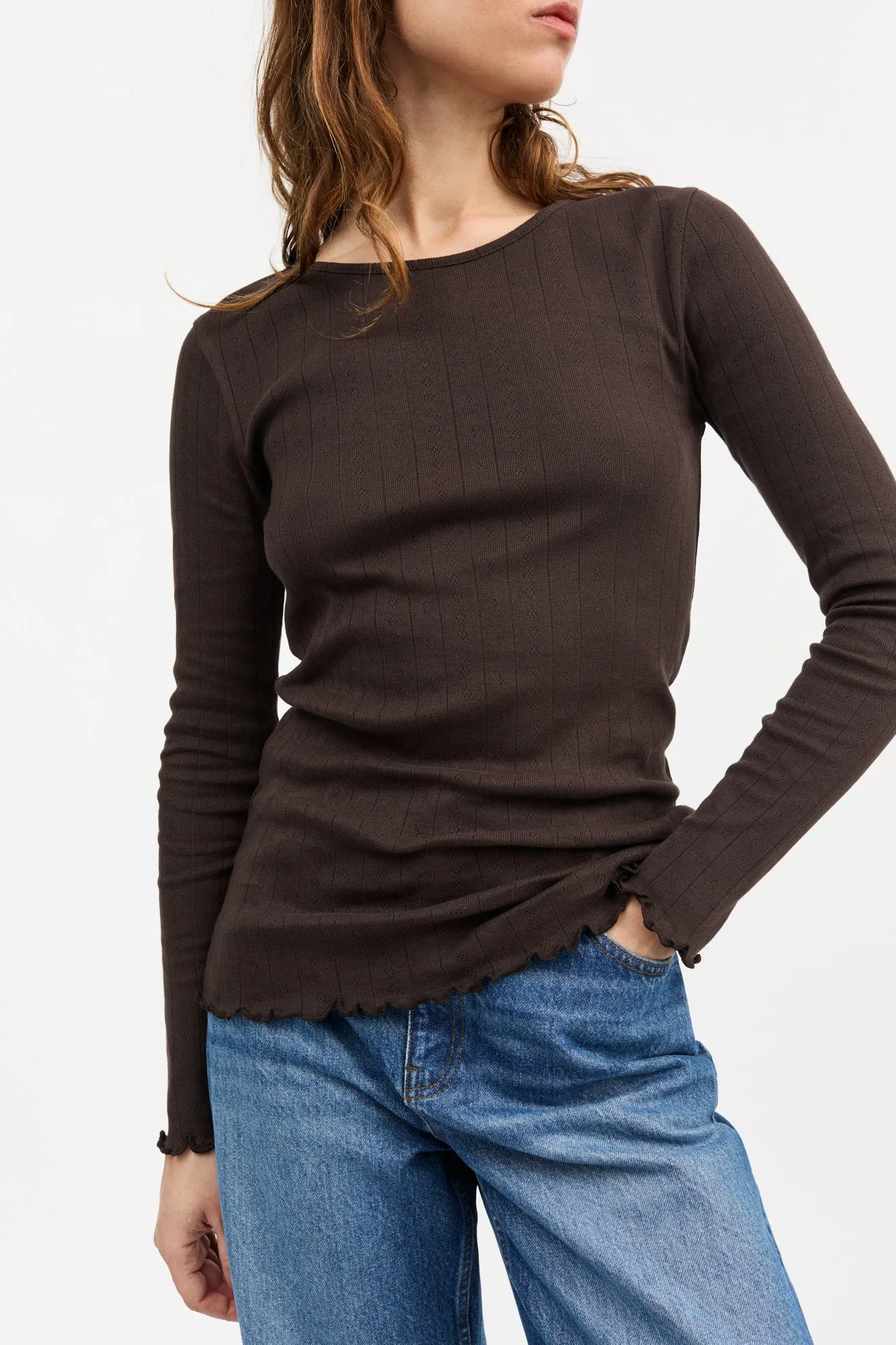 Edie blouse - Dark brown sold by Skall Studio product image thumbnail 2