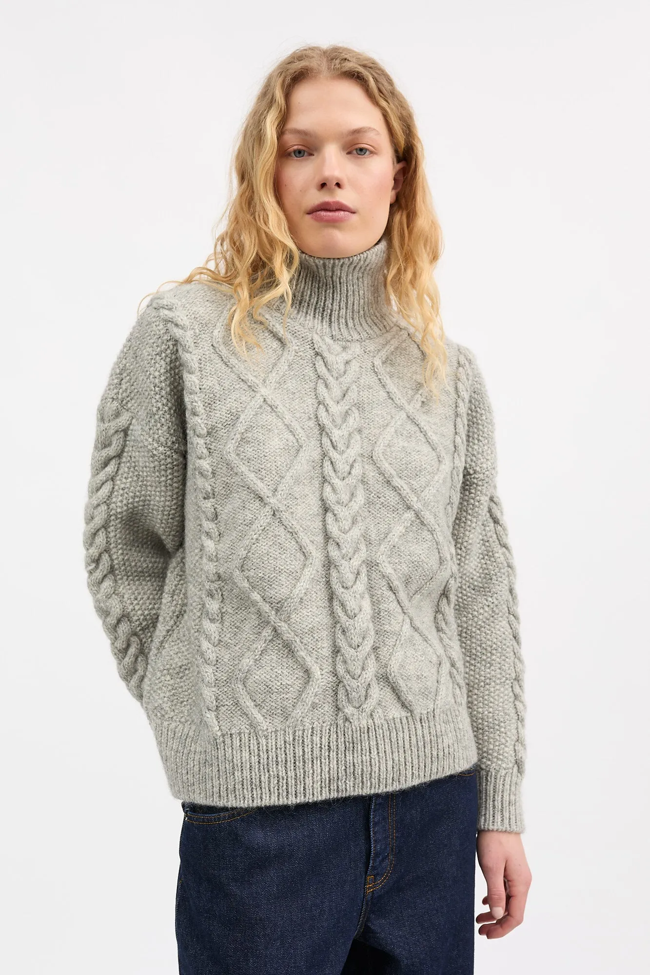 Magda knit - Light grey sold by Skall Studio product image thumbnail 2