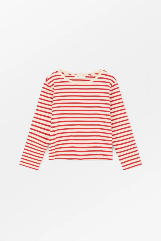 Marron oversized blouse - Off white/Red stripe sold by Skall Studio