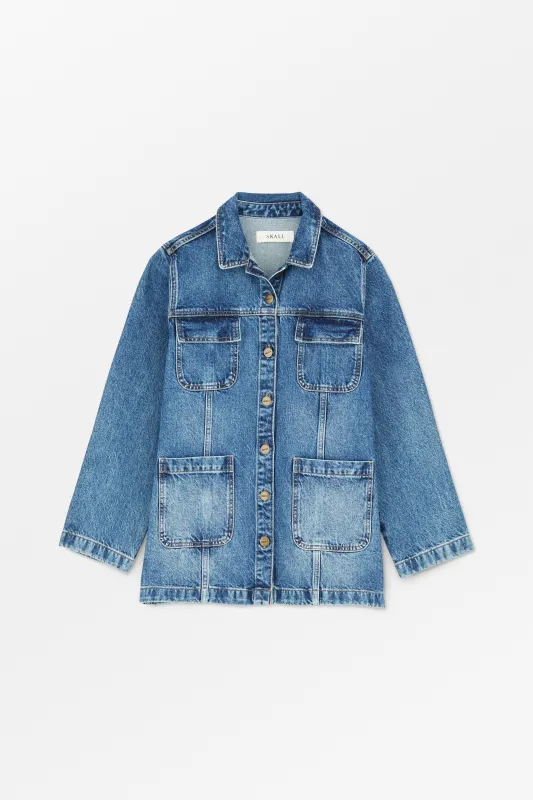 Margaux shirt - Slouchy blue made by Skall Studio