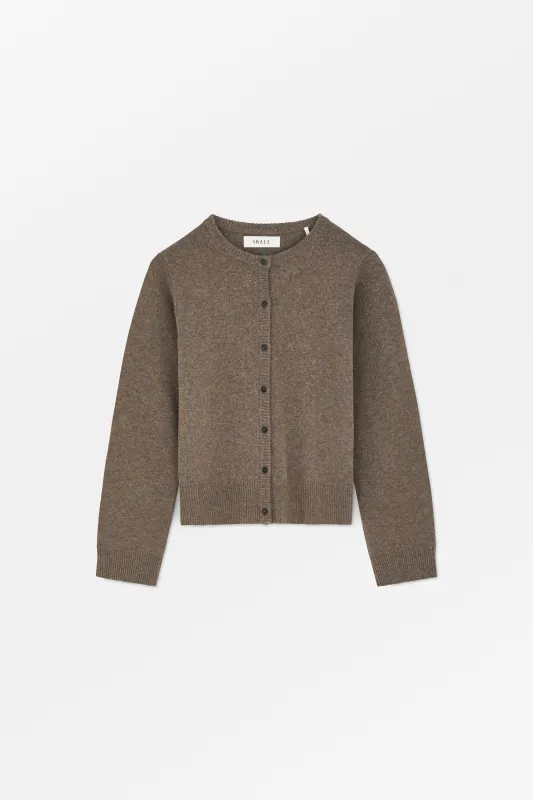 Senna cardigan - Brown mélange made by Skall Studio