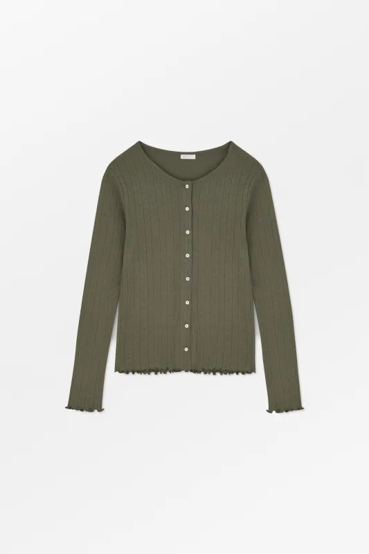 Edie cardigan - Olive made by Skall Studio