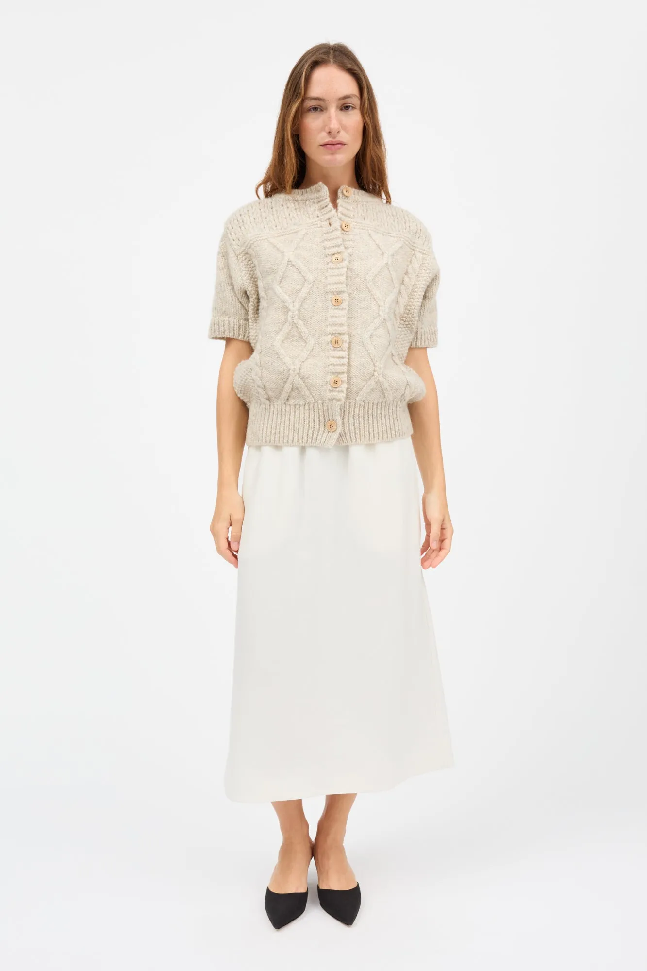 Svea cardigan - Cream sold by Skall Studio product image thumbnail 3