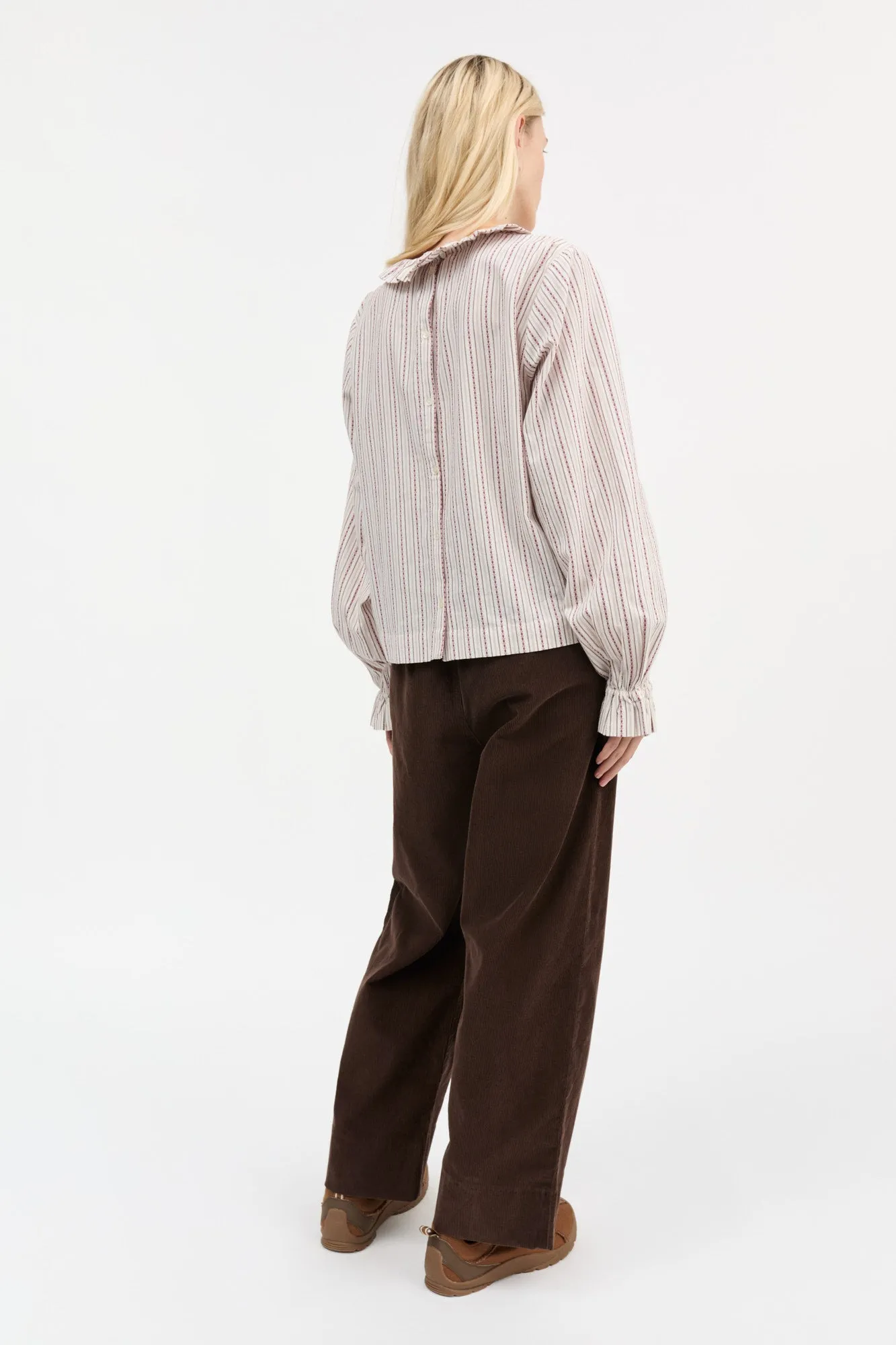 Cornflower blouse - Raspberry/Cream stripe sold by Skall Studio product image thumbnail 4