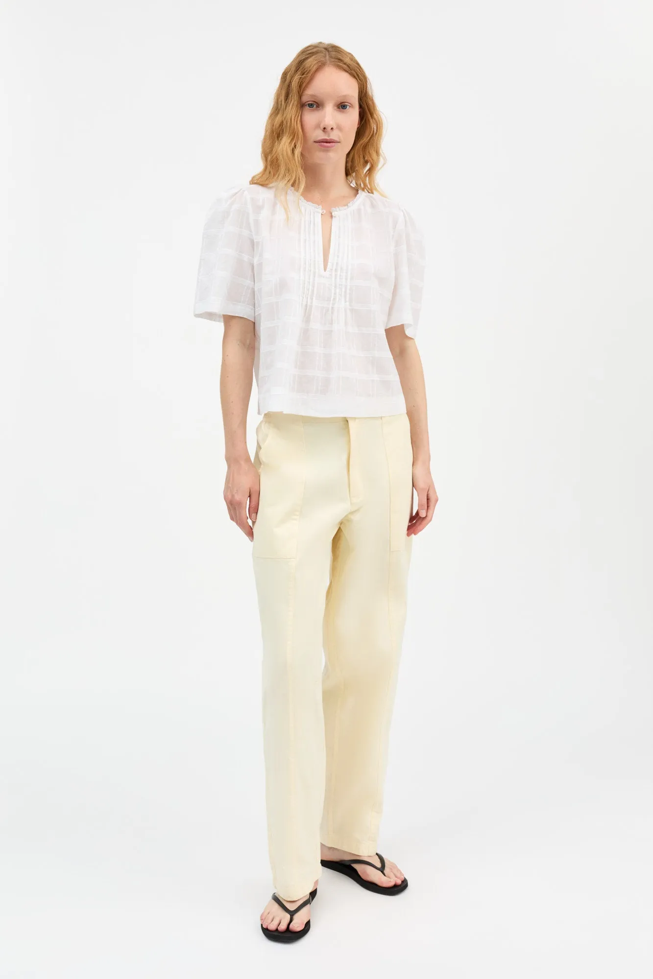 Fiore blouse - Optic white sold by Skall Studio product image thumbnail 3