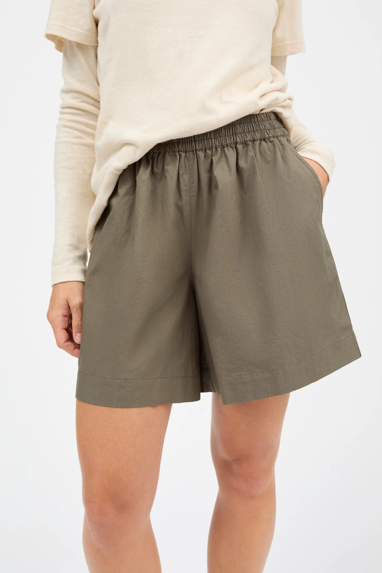 Edgar shorts - Khaki sold by Skall Studio product image thumbnail 3