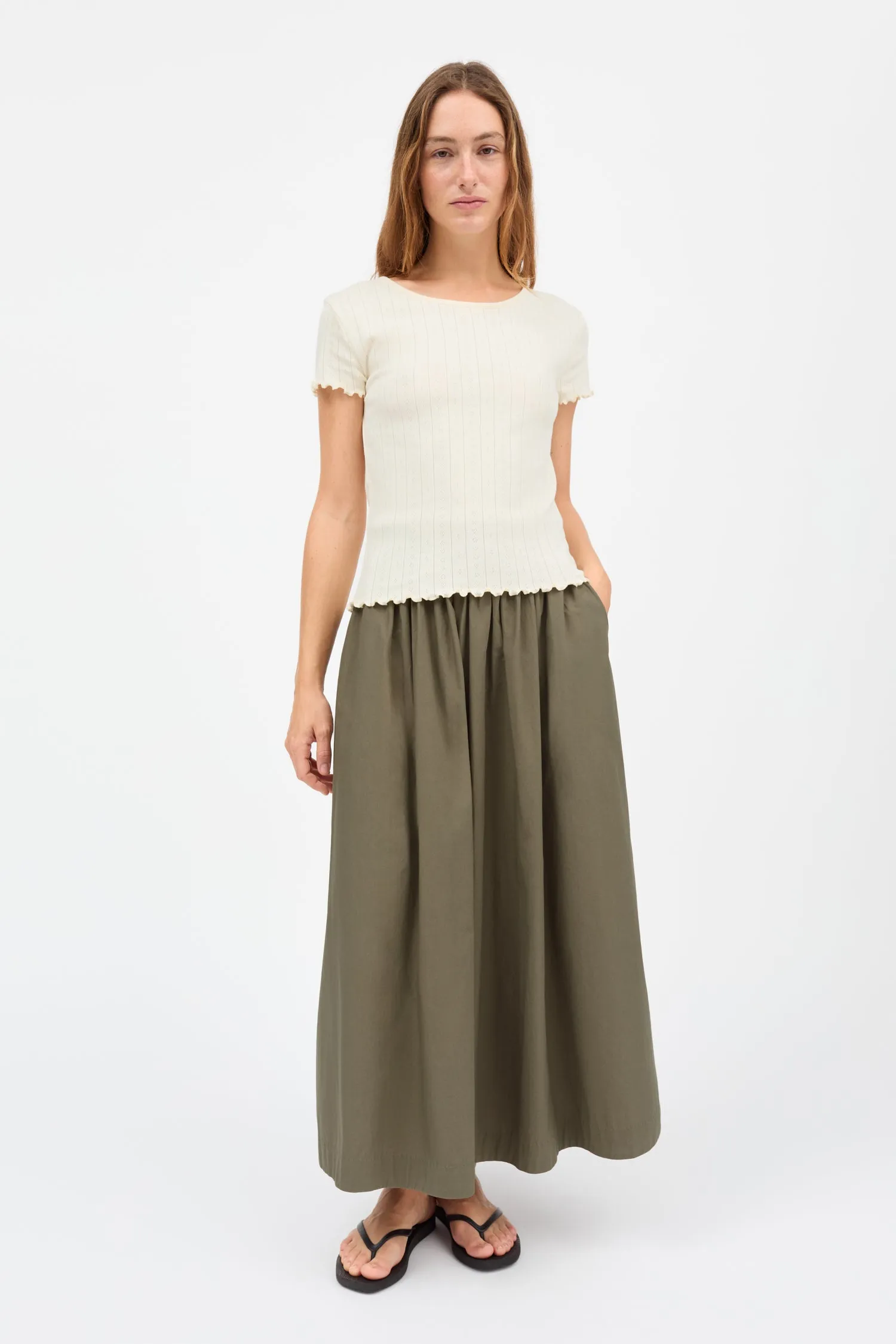 Dagny skirt - Khaki sold by Skall Studio product image thumbnail 2